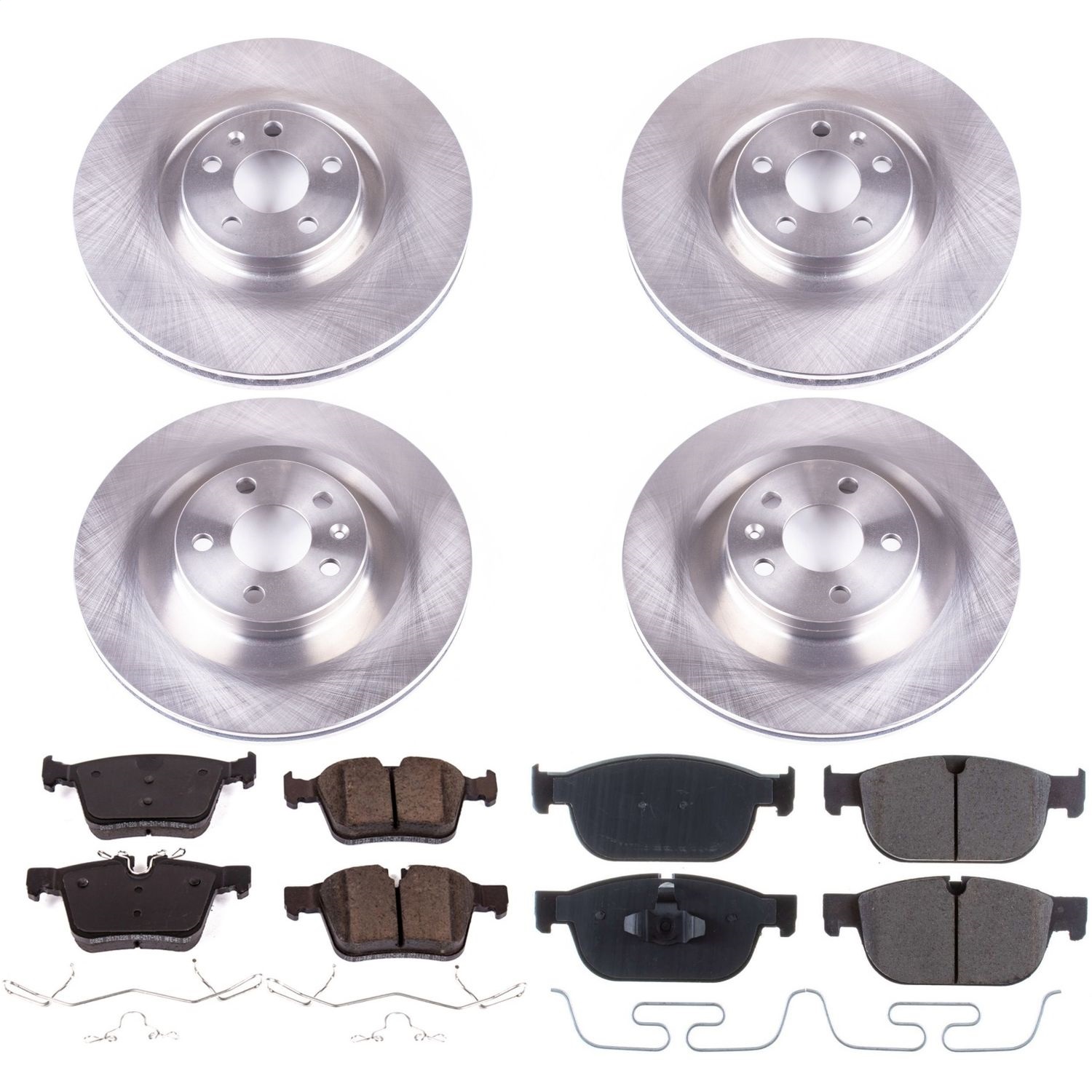 Power Stop - KOE7644 - Front and Rear - Disc Brake Pad and Rotor Kit