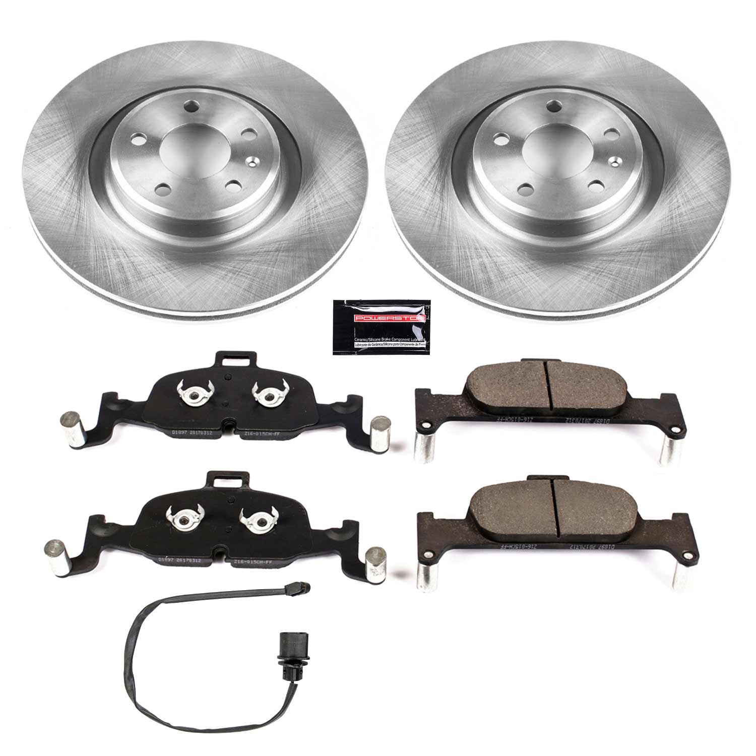Power Stop - KOE7648 - Front - Disc Brake Pad and Rotor Kit