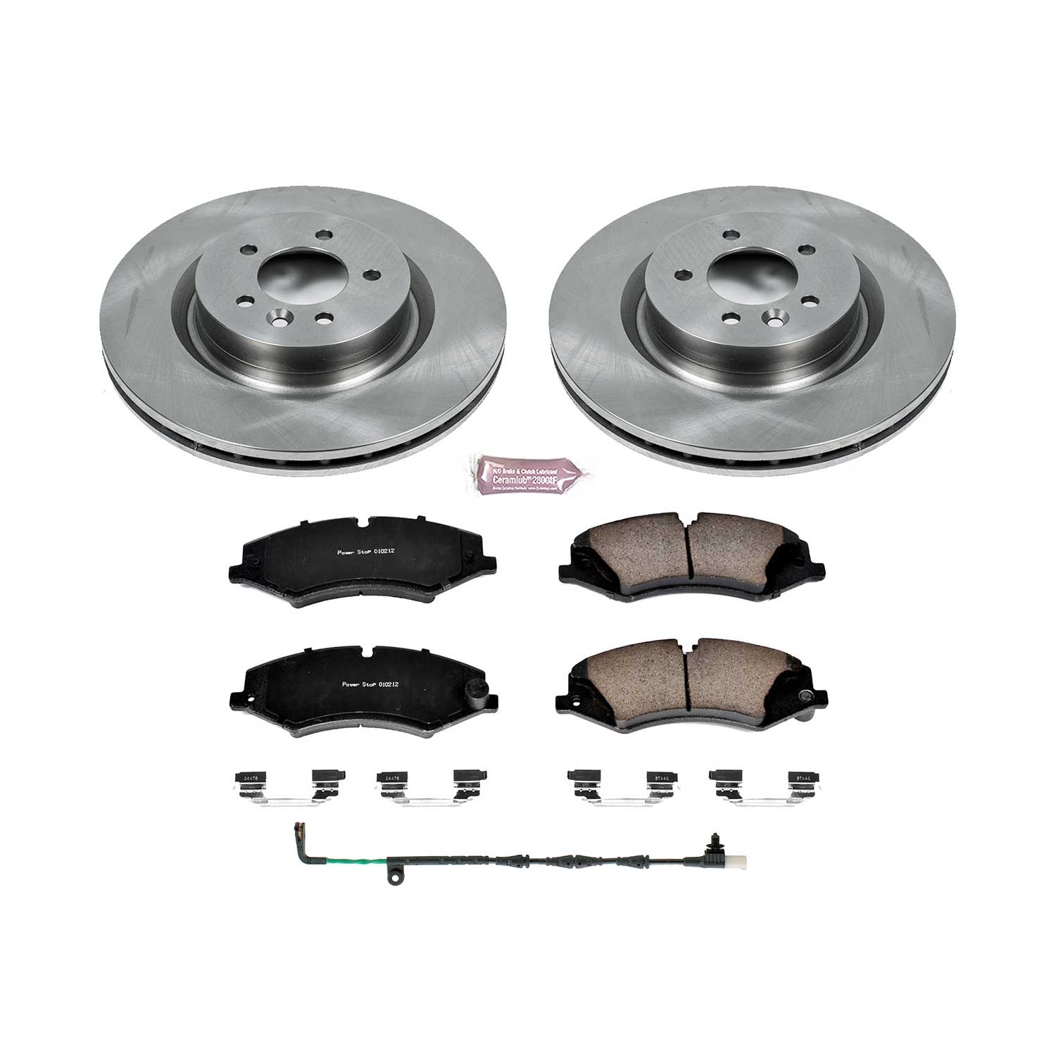 Power Stop - KOE7683 - Front - Disc Brake Pad and Rotor Kit