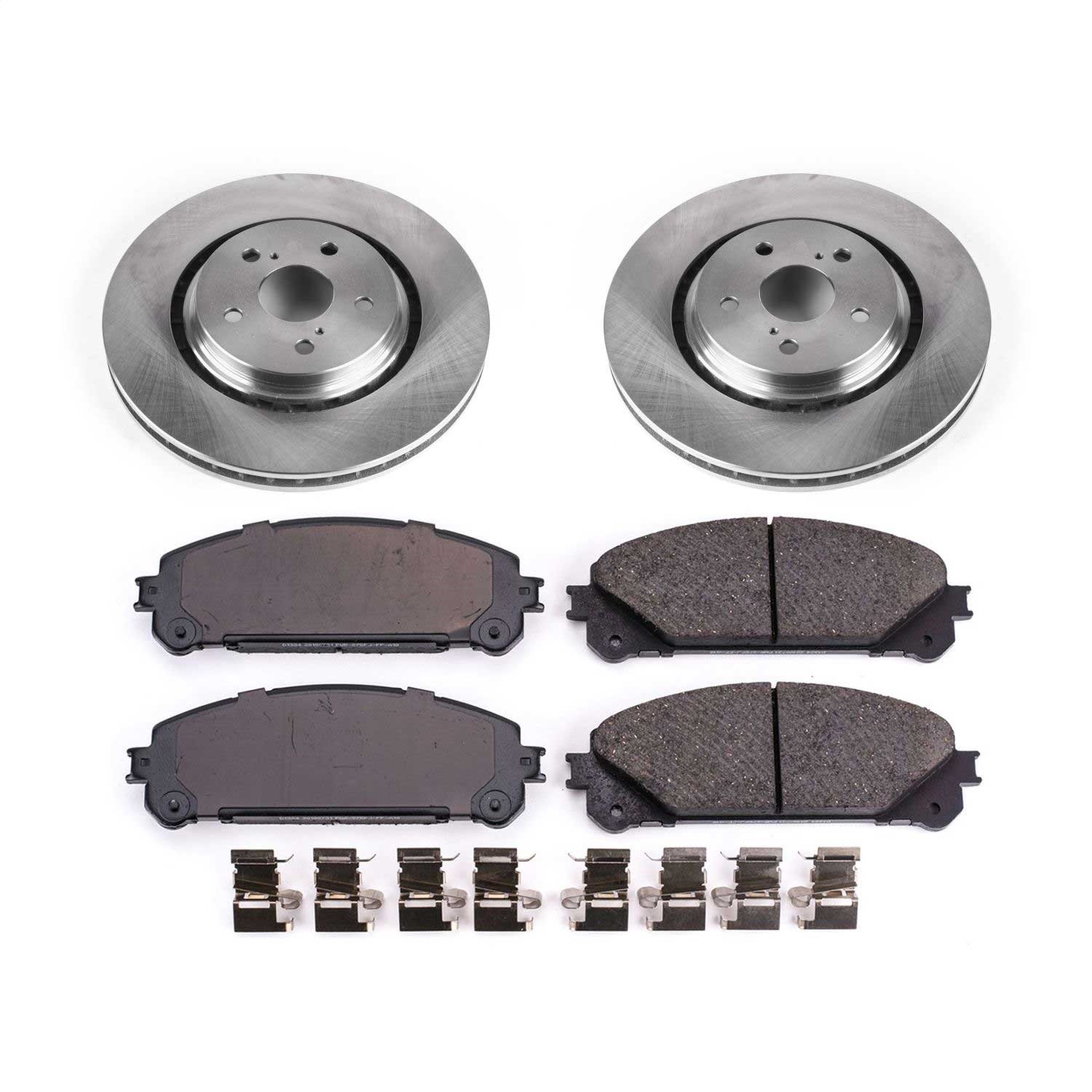 Power Stop - KOE7688 - Front - Disc Brake Pad and Rotor Kit