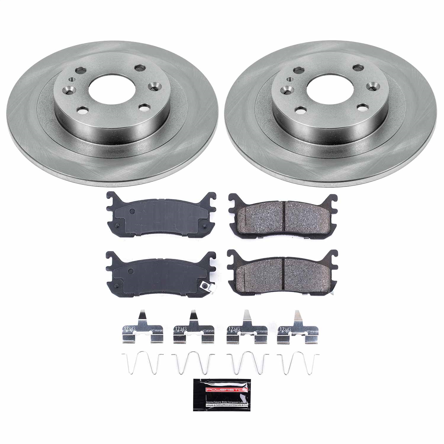 Power Stop - KOE772 - Rear - Disc Brake Pad and Rotor Kit