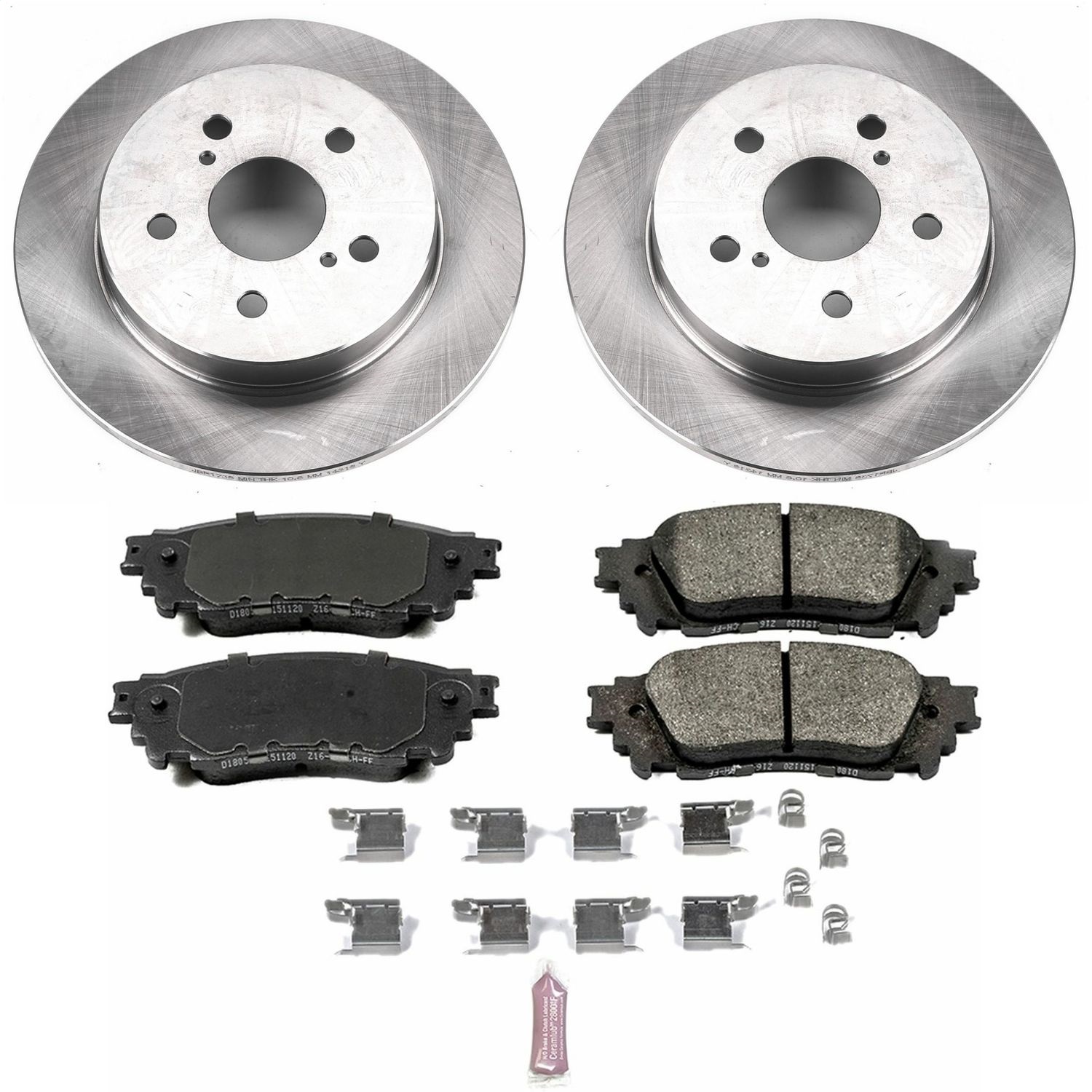 Power Stop - KOE7739 - Rear - Disc Brake Pad and Rotor Kit