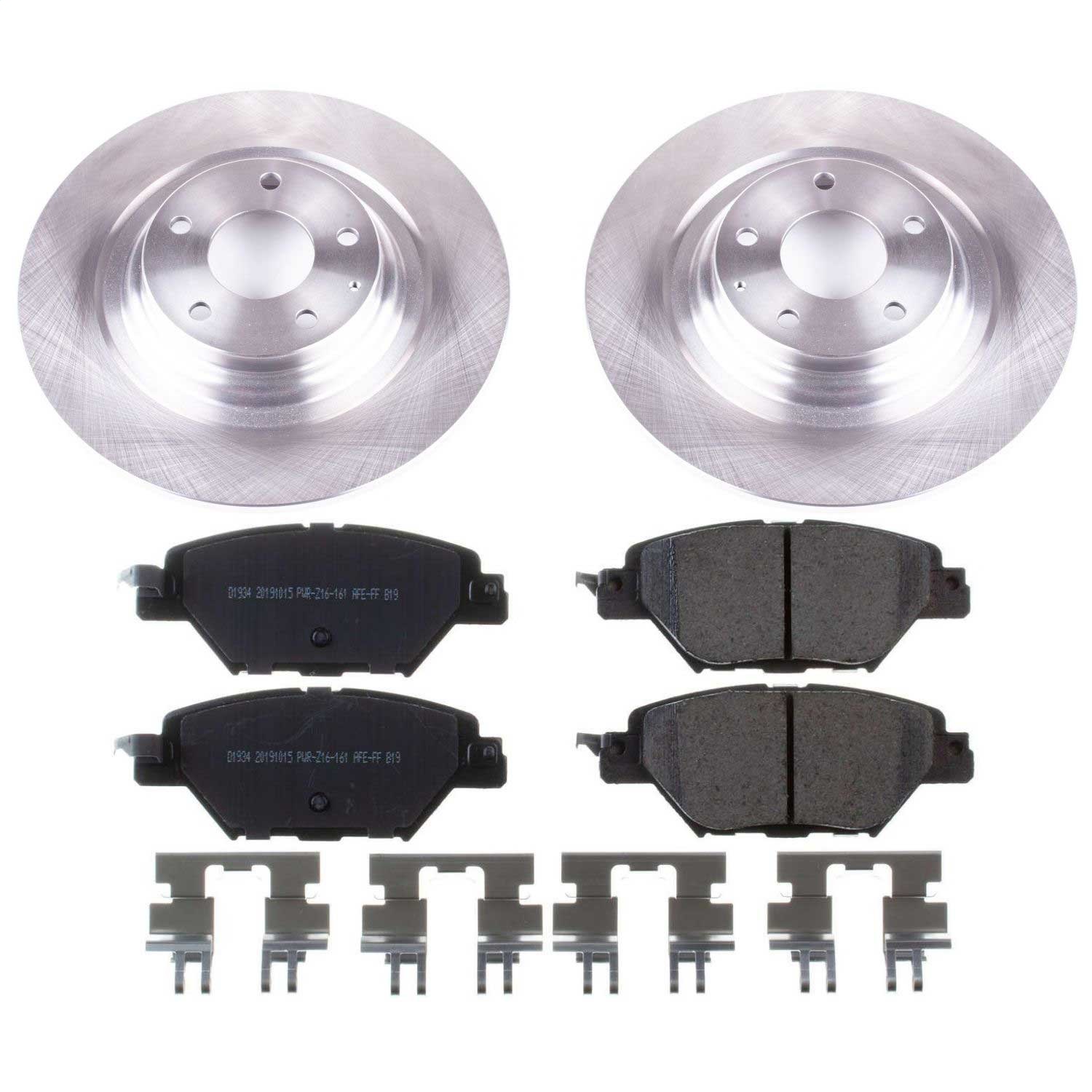Power Stop - KOE7742 - Rear - Disc Brake Pad and Rotor Kit