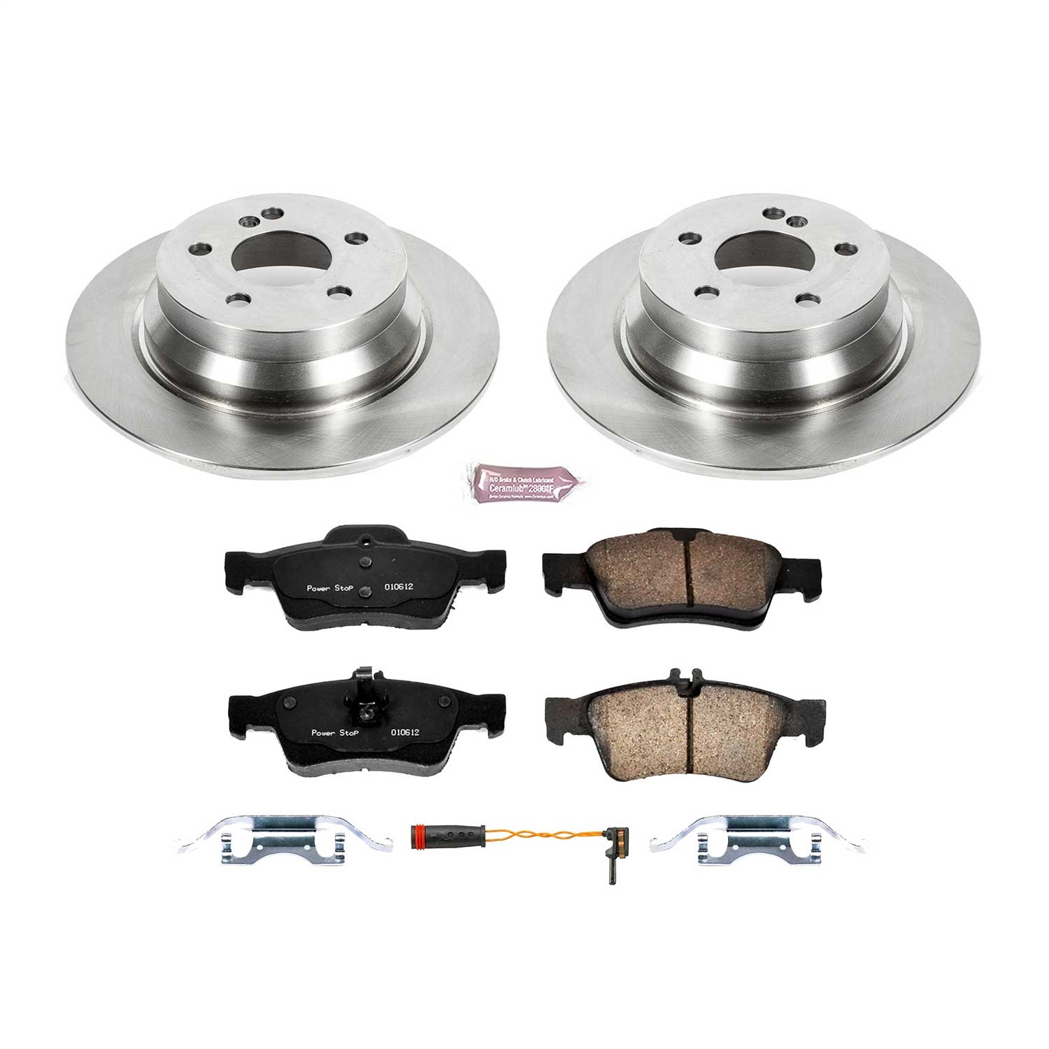 Power Stop - KOE7745 - Rear - Disc Brake Pad and Rotor Kit