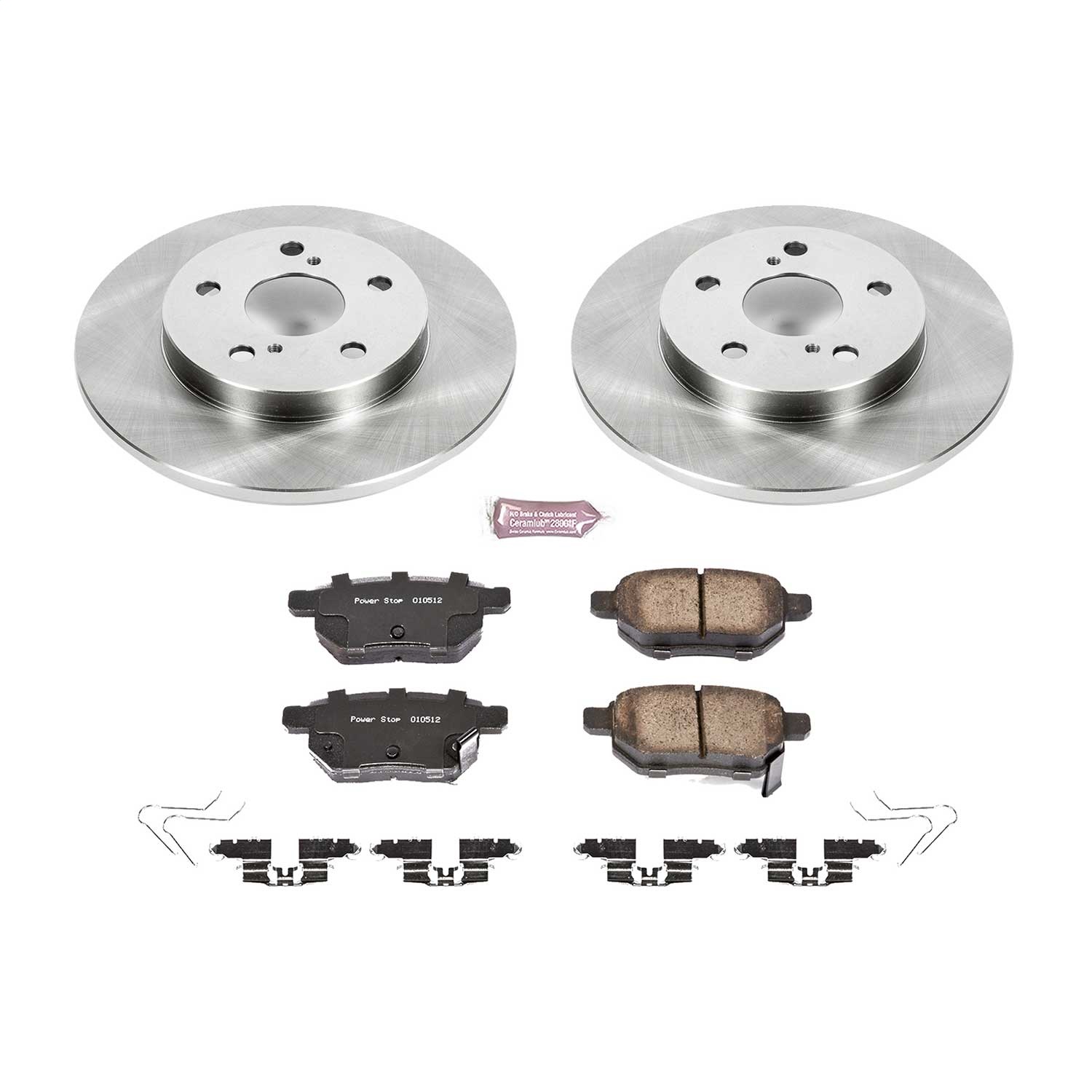 Power Stop - KOE7753 - Rear - Disc Brake Pad and Rotor Kit