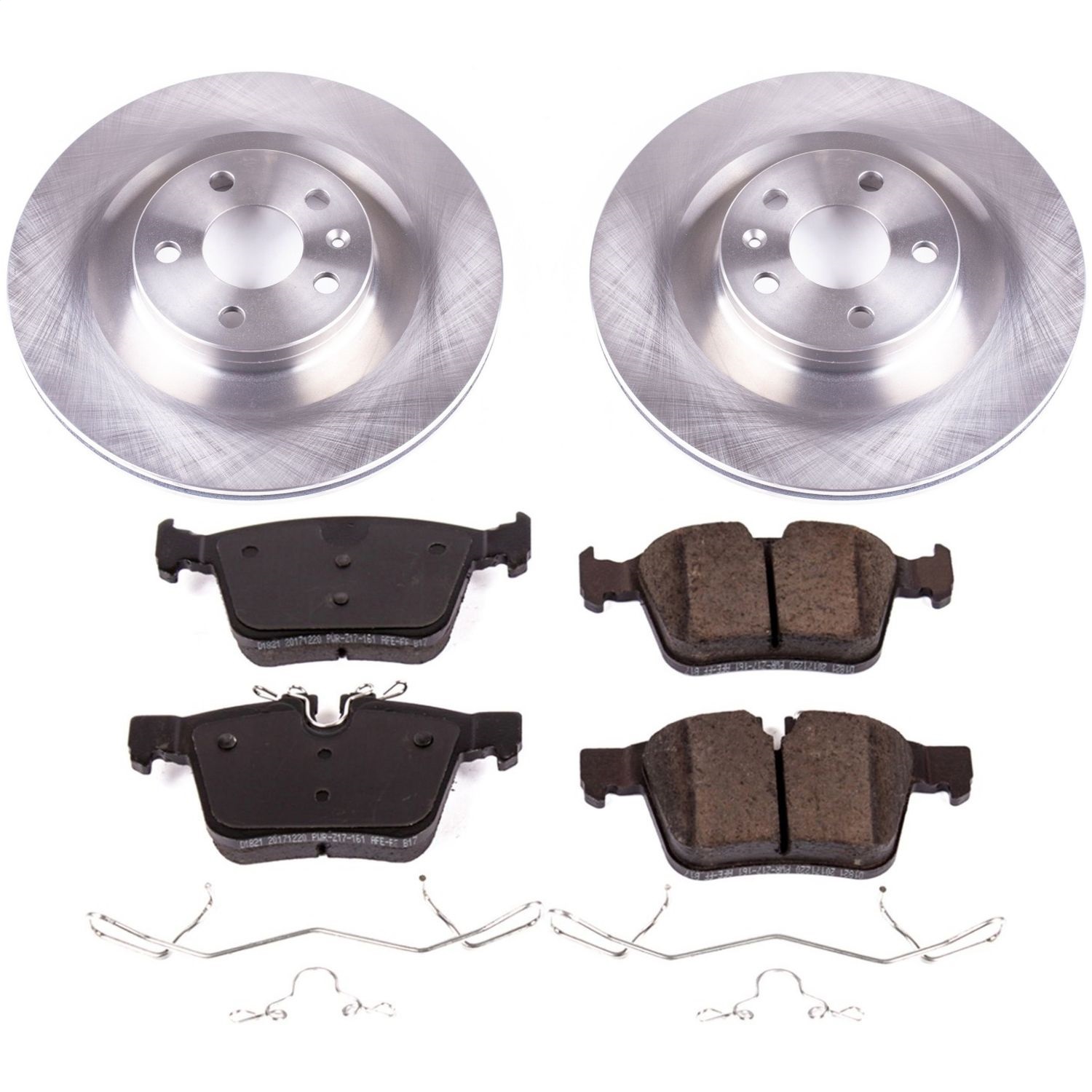 Power Stop - KOE7757 - Rear - Disc Brake Pad and Rotor Kit