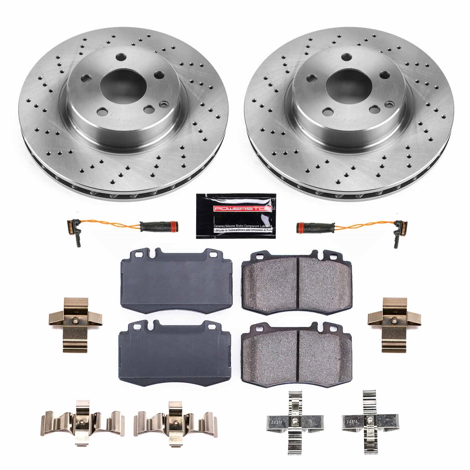 Power Stop - KOE7771 - Front - Disc Brake Pad and Rotor Kit