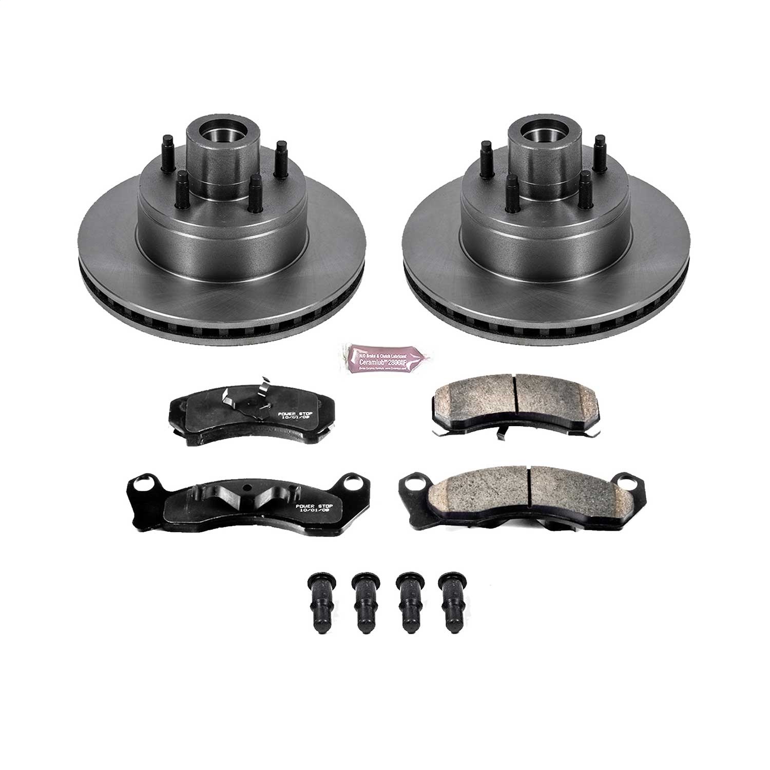 Power Stop - KOE7782 - Front - Disc Brake Pad and Rotor Kit