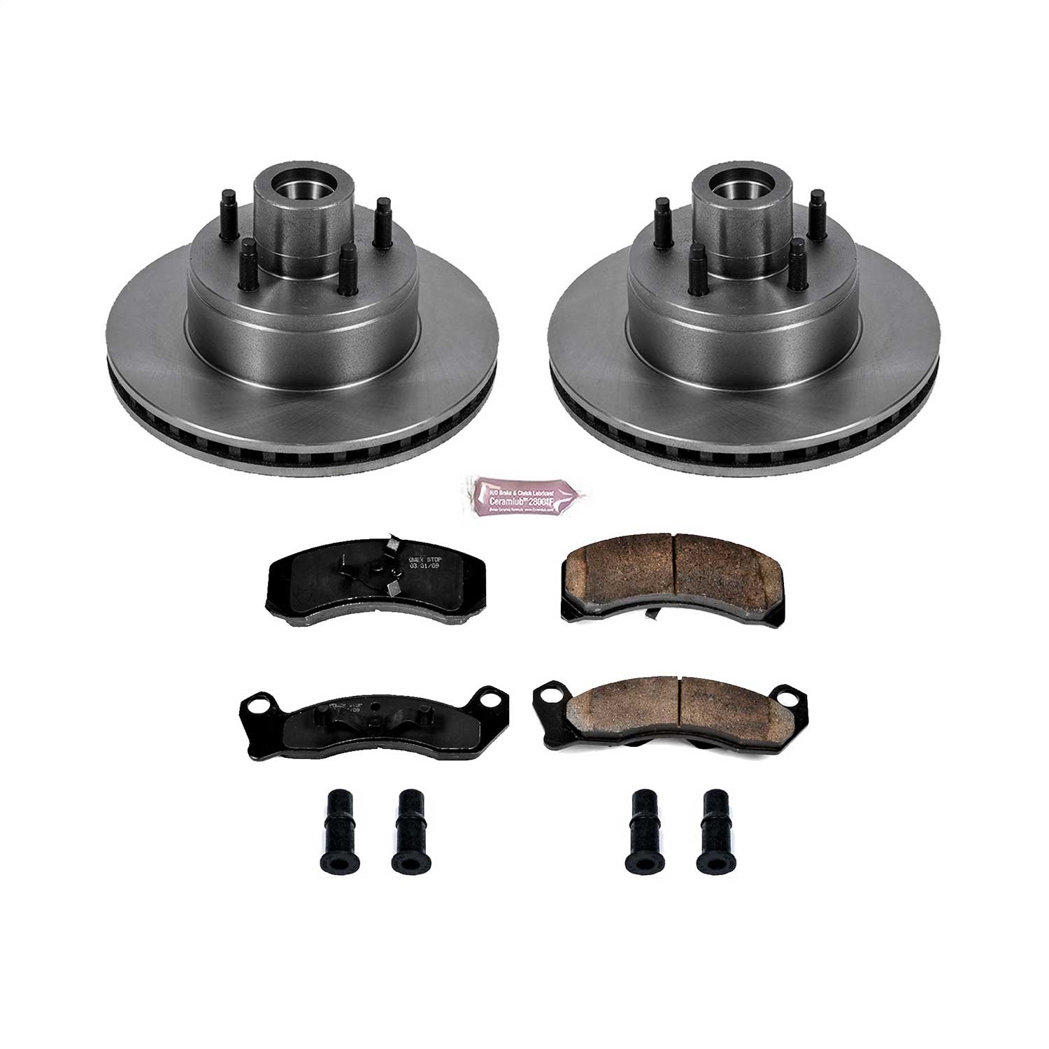Power Stop - KOE7791 - Front - Disc Brake Pad and Rotor Kit