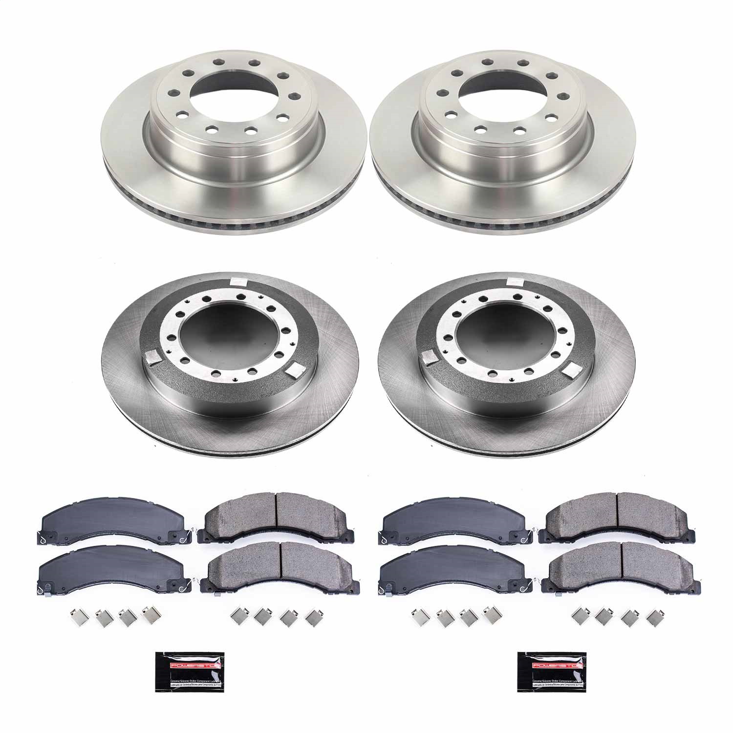 Power Stop - KOE7818 - Front and Rear - Disc Brake Pad and Rotor Kit
