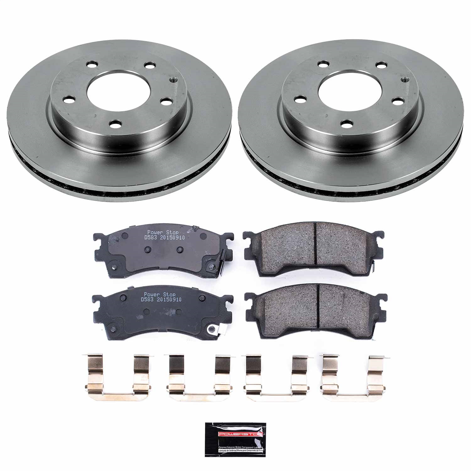 Power Stop - KOE782 - Front - Disc Brake Pad and Rotor Kit