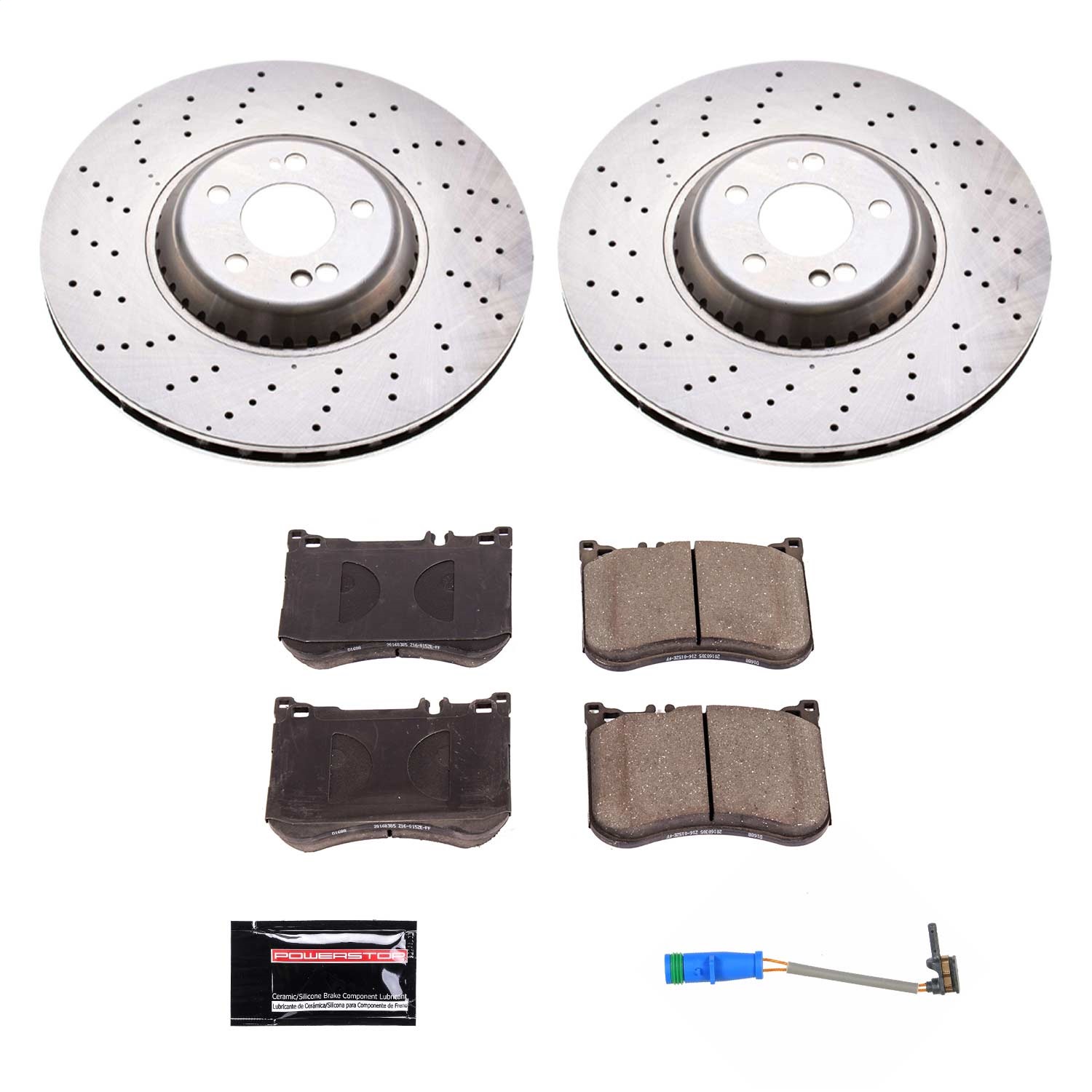 Power Stop - KOE7852 - Front - Disc Brake Pad and Rotor Kit