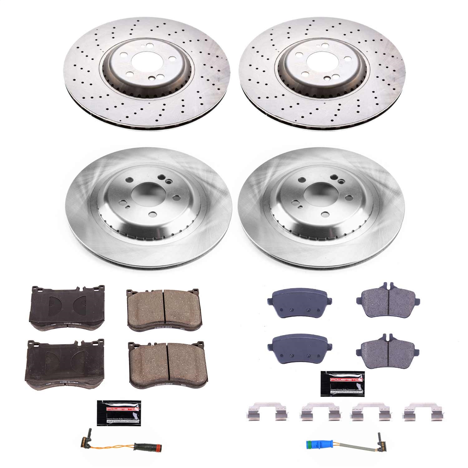 Power Stop - KOE7853 - Front and Rear - Disc Brake Pad and Rotor Kit