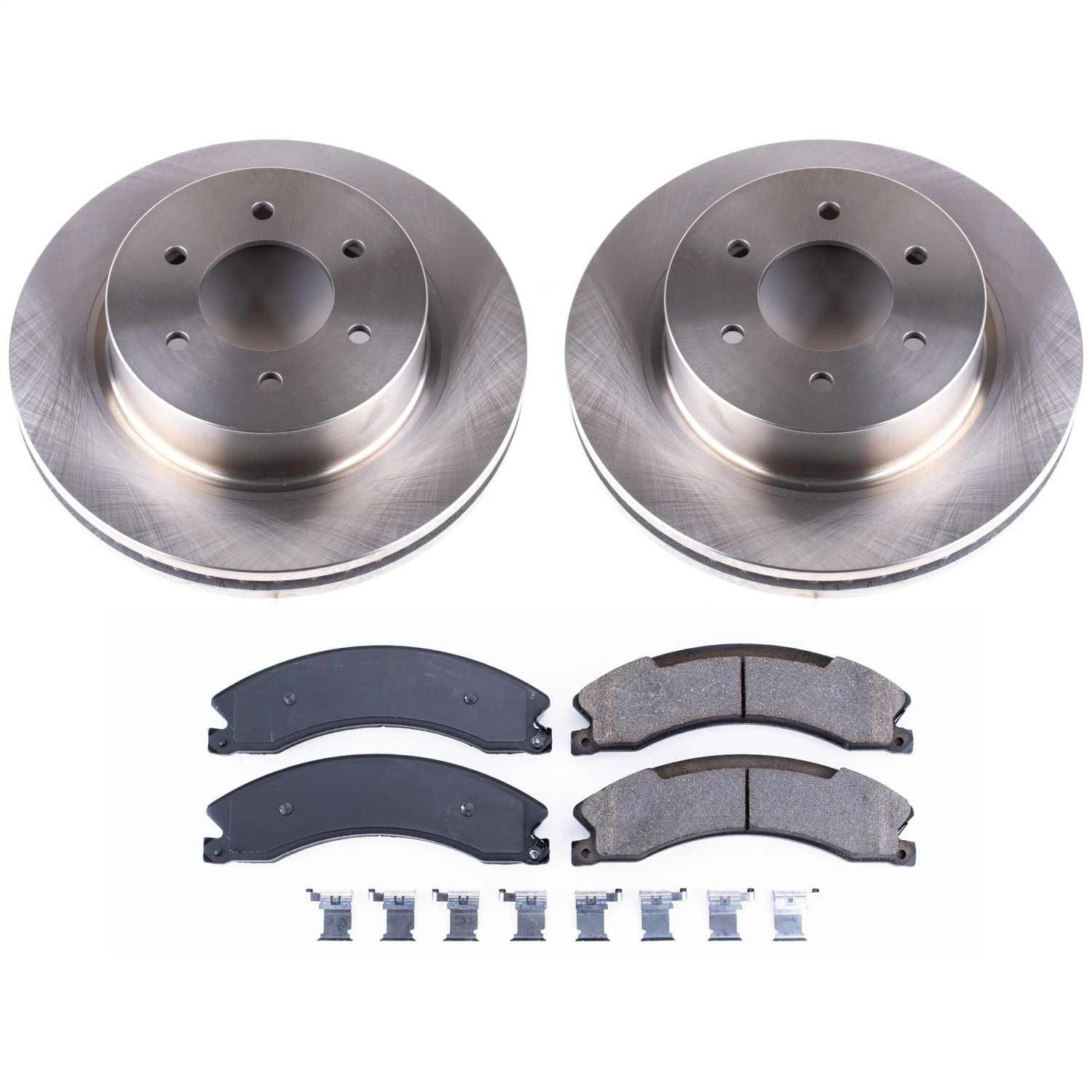 Power Stop - KOE7875 - Front - Disc Brake Pad and Rotor Kit
