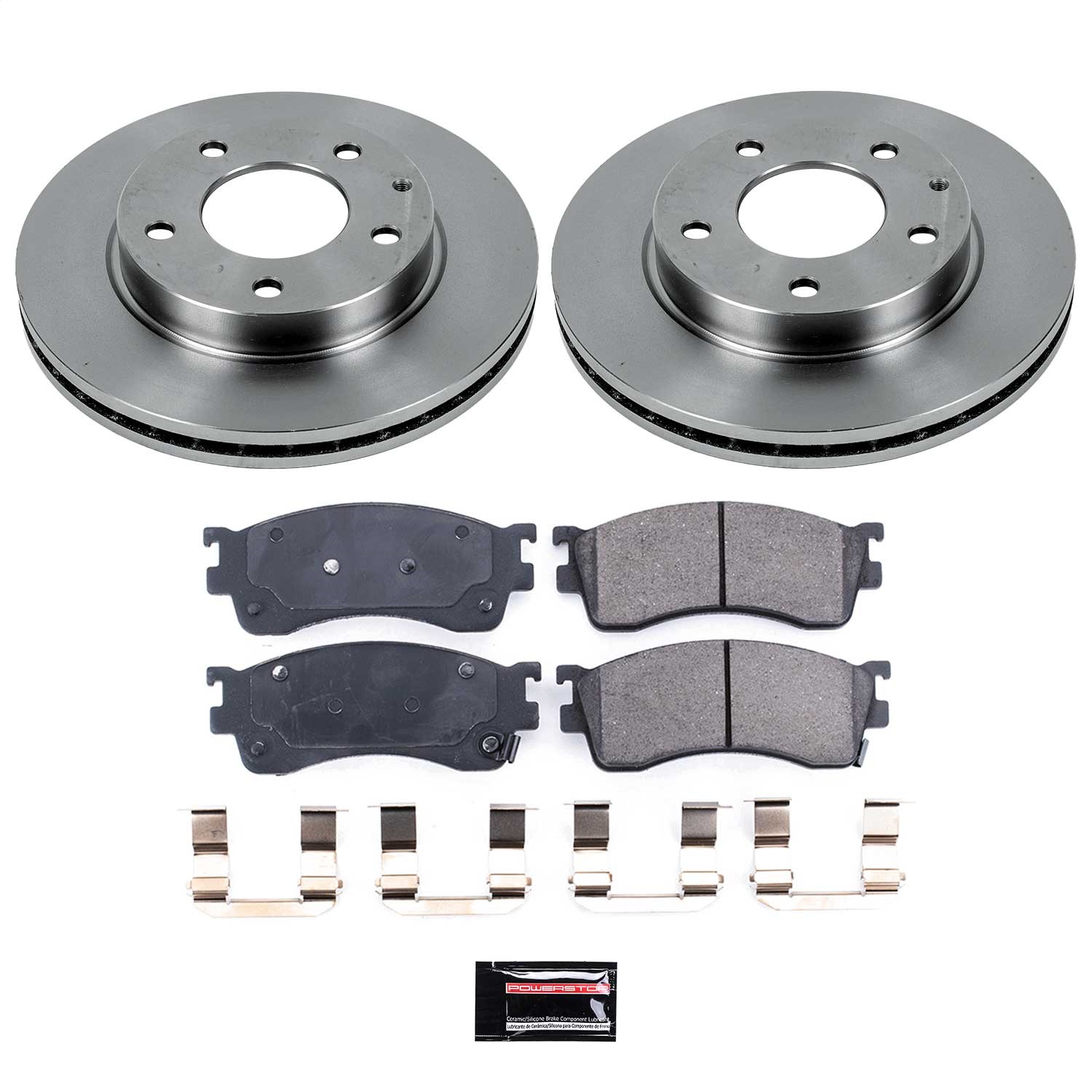 Power Stop - KOE788 - Front - Disc Brake Pad and Rotor Kit