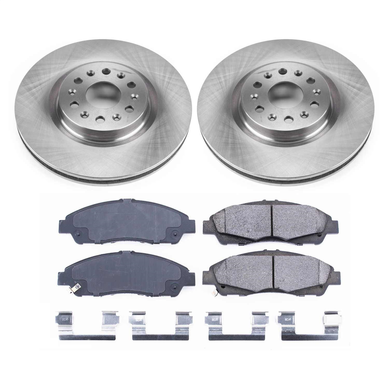 Power Stop - KOE7883 - Front - Disc Brake Pad and Rotor Kit