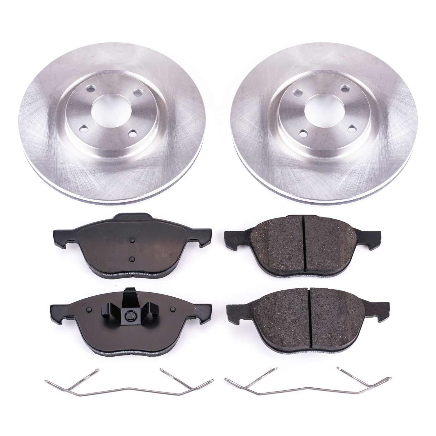 Power Stop - KOE7884 - Front - Disc Brake Pad and Rotor Kit