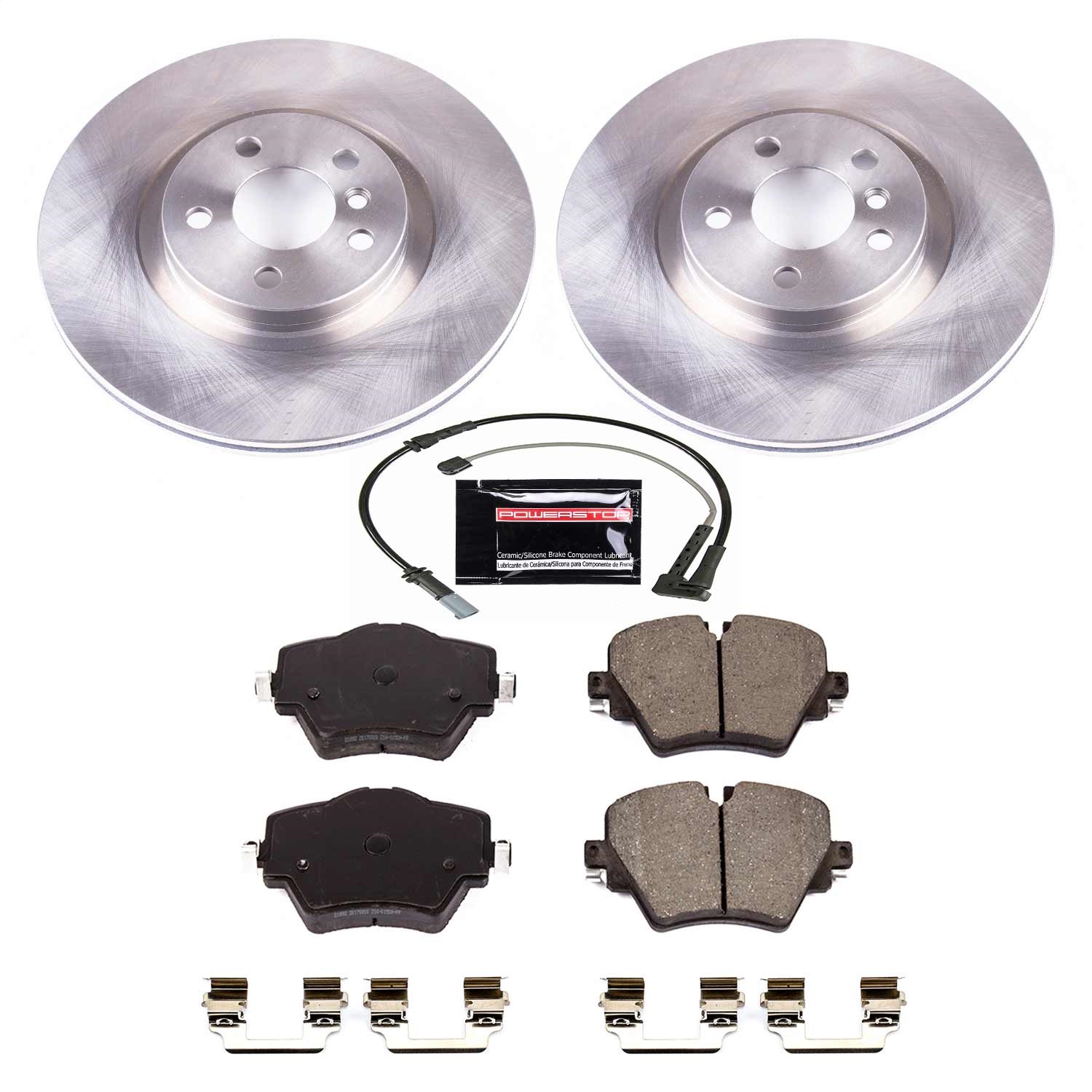 Power Stop - KOE7888 - Front - Disc Brake Pad and Rotor Kit