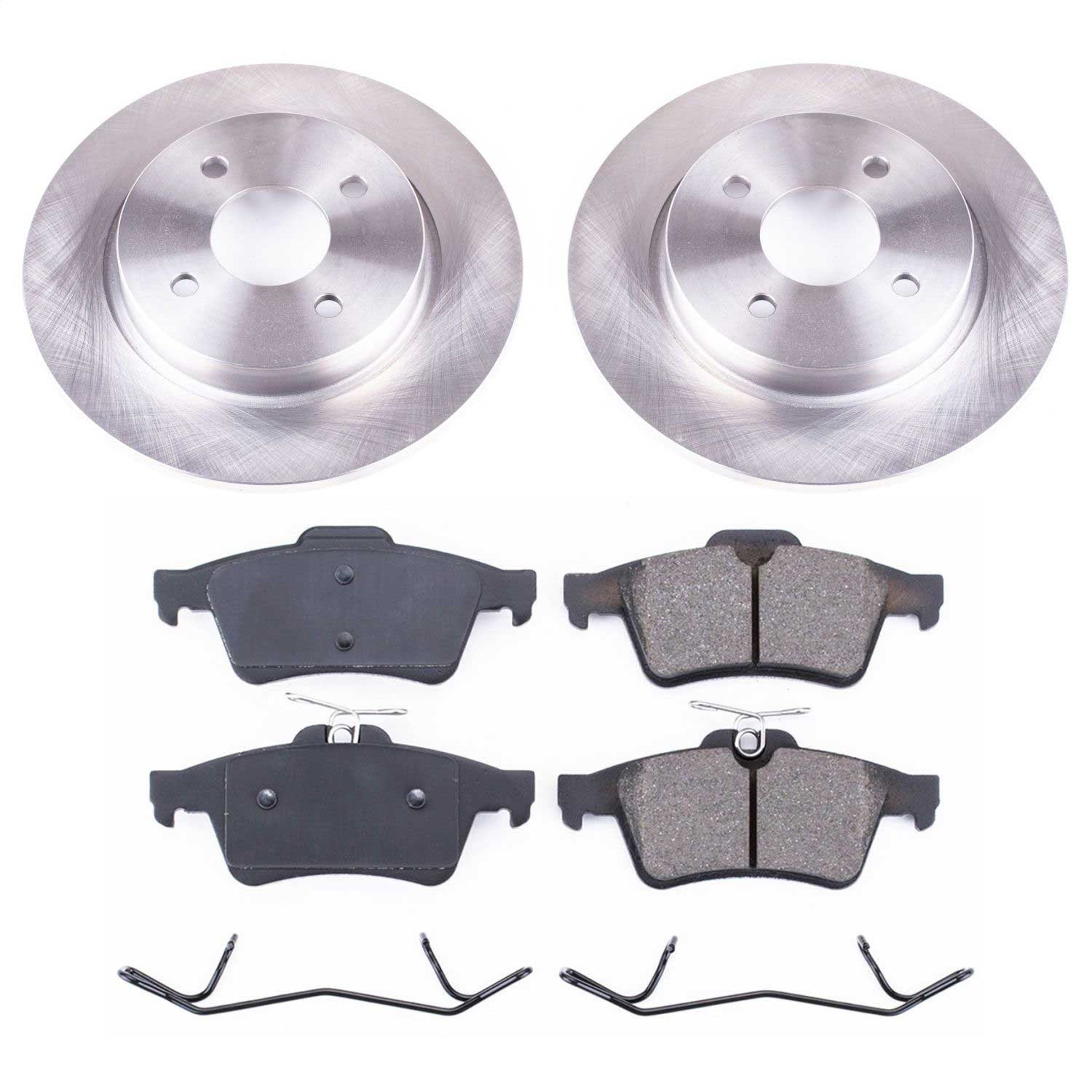Power Stop - KOE7898 - Rear - Disc Brake Pad and Rotor Kit