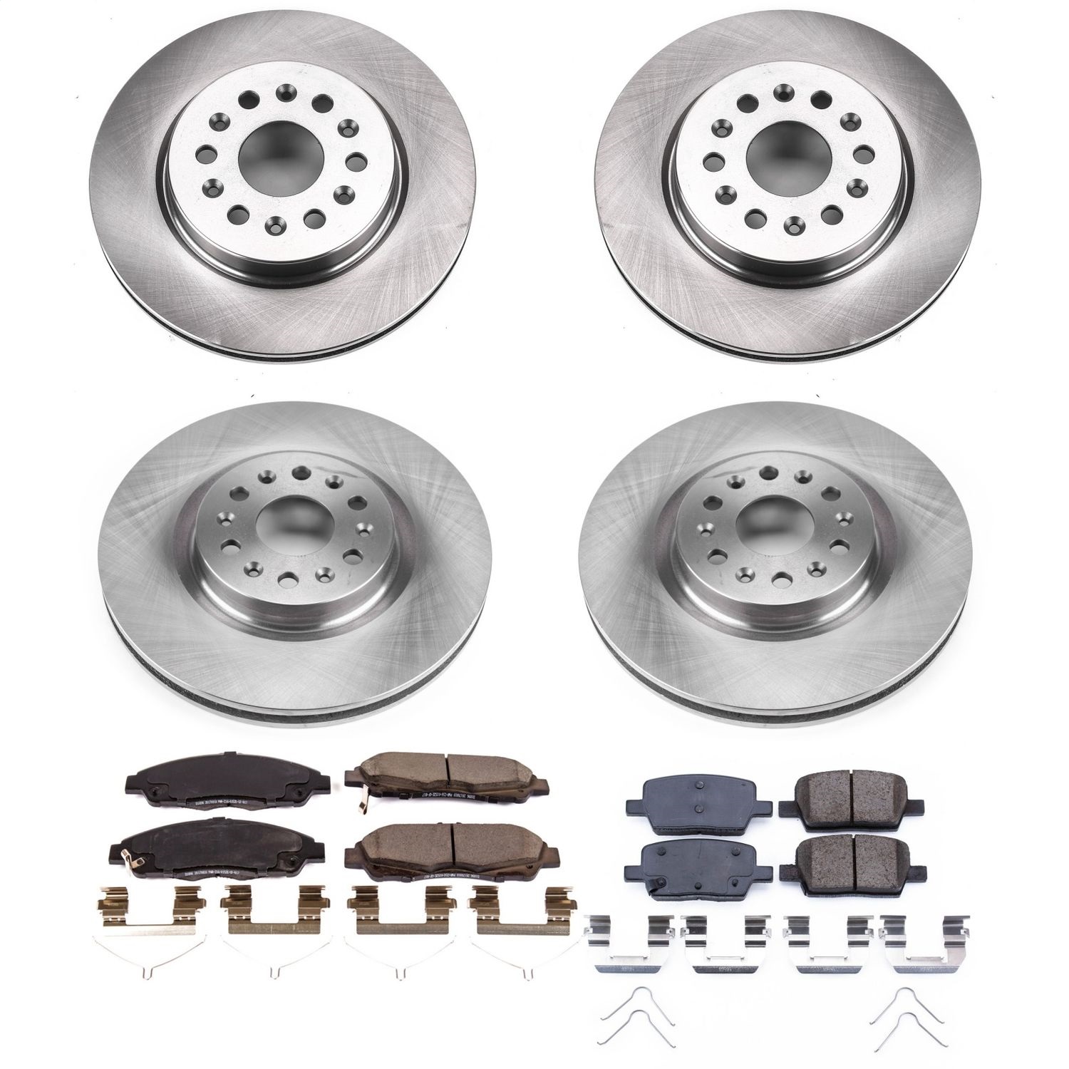 Power Stop - KOE7909 - Front and Rear - Disc Brake Pad and Rotor Kit