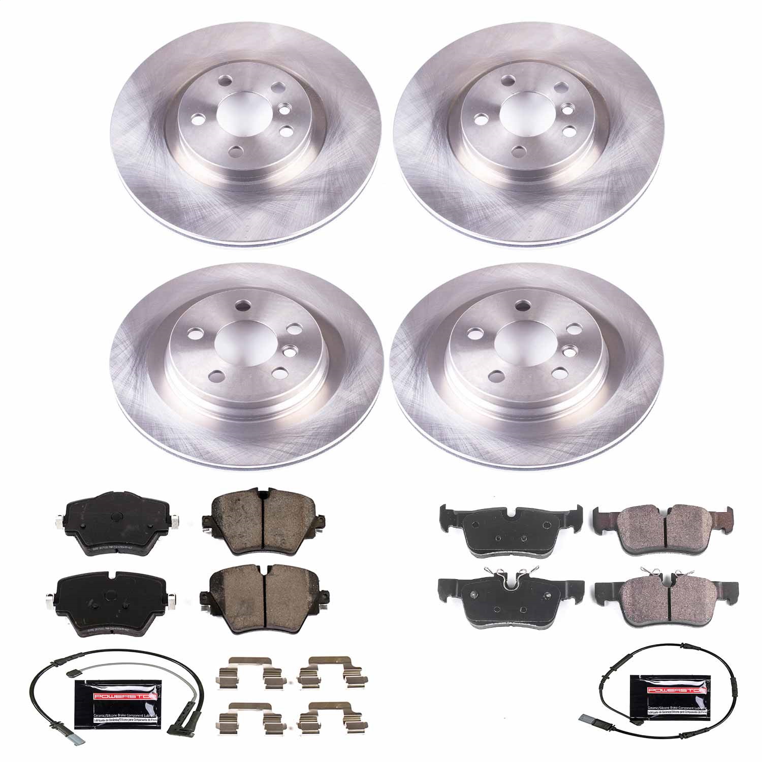 Power Stop - KOE7916 - Front and Rear - Disc Brake Pad and Rotor Kit