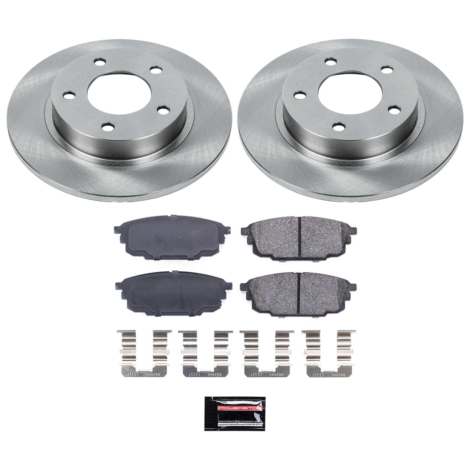Power Stop - KOE792 - Rear - Disc Brake Pad and Rotor Kit