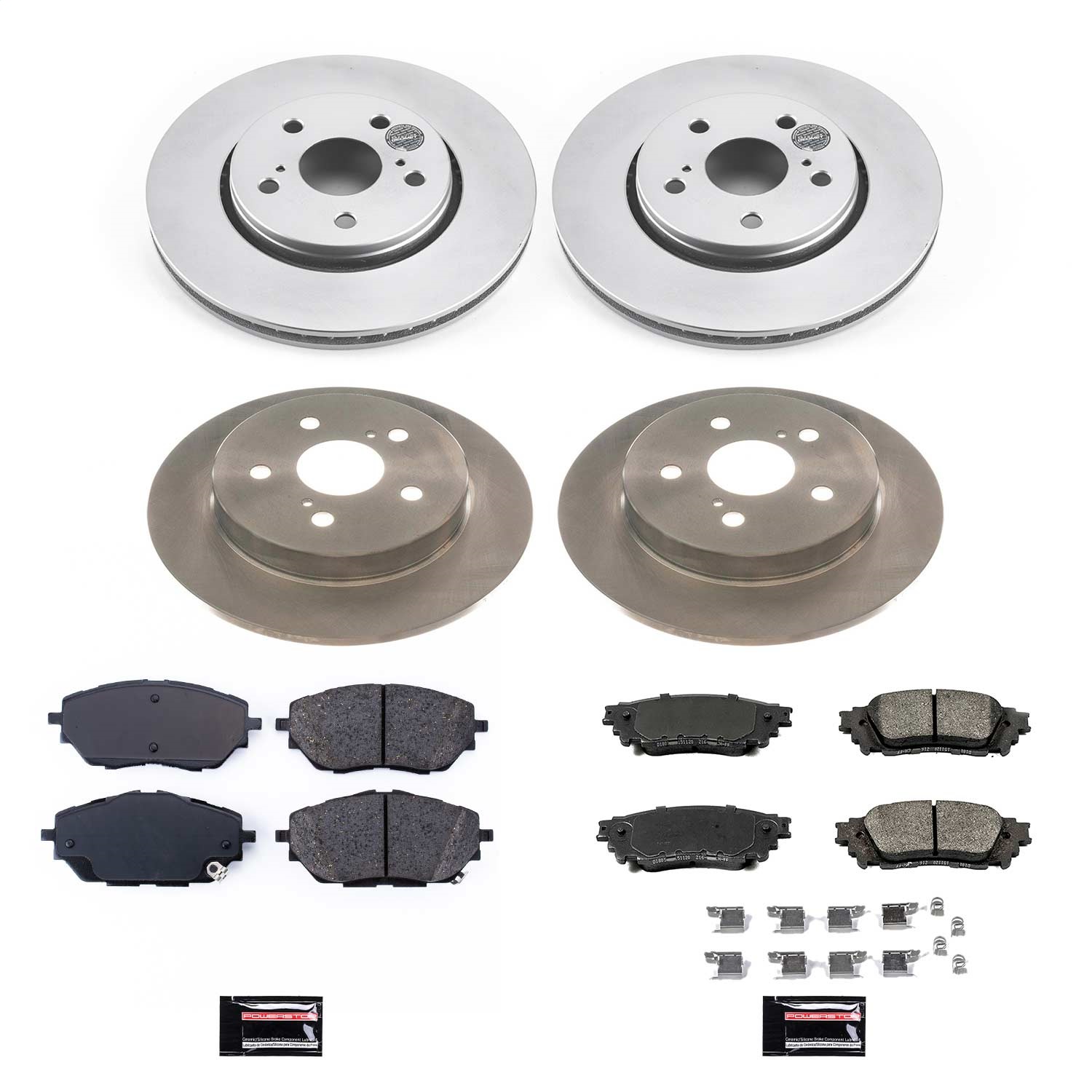 Power Stop - KOE7925 - Front and Rear - Disc Brake Pad and Rotor Kit