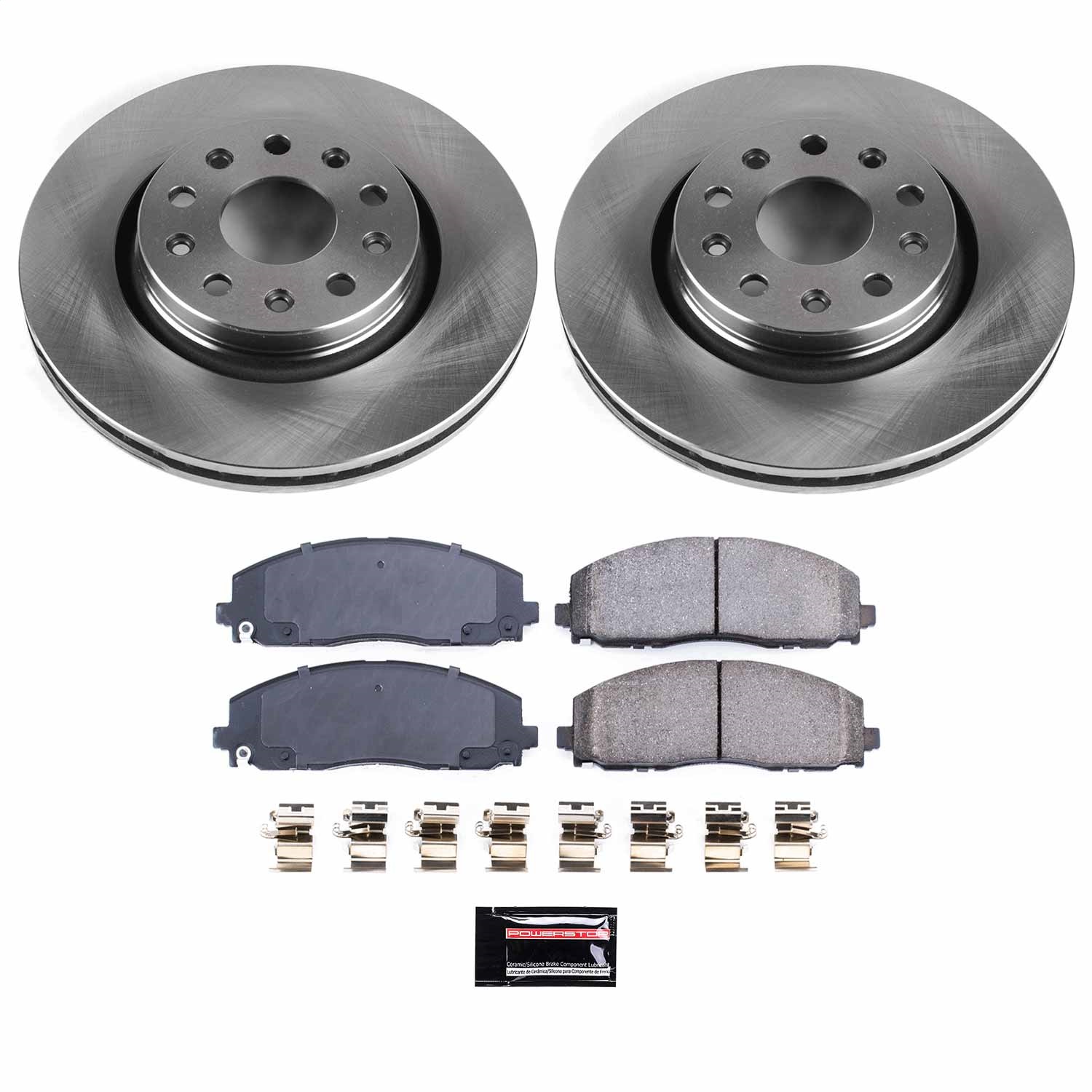 Power Stop - KOE7940 - Front - Disc Brake Pad and Rotor Kit