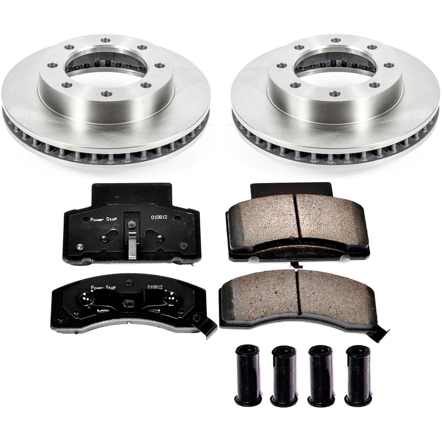 Power Stop - KOE7946 - Front - Disc Brake Pad and Rotor Kit