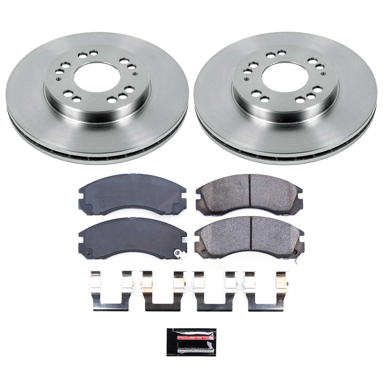 Power Stop - KOE798 - Front - Disc Brake Pad and Rotor Kit