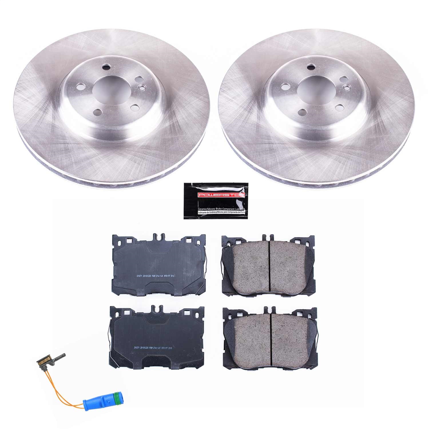 Power Stop - KOE7986 - Front - Disc Brake Pad and Rotor Kit