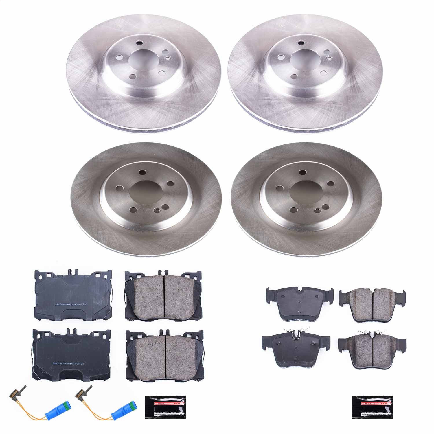 Power Stop - KOE7988 - Front and Rear - Disc Brake Pad and Rotor Kit