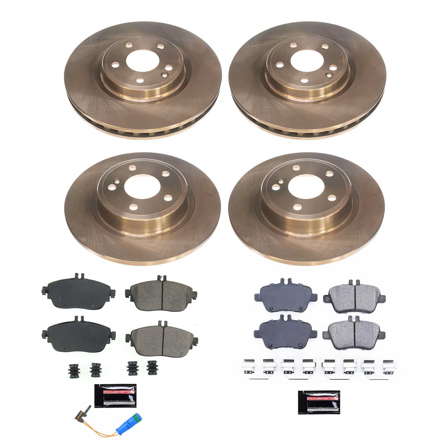 Power Stop - KOE8046 - Front and Rear - Disc Brake Pad and Rotor Kit