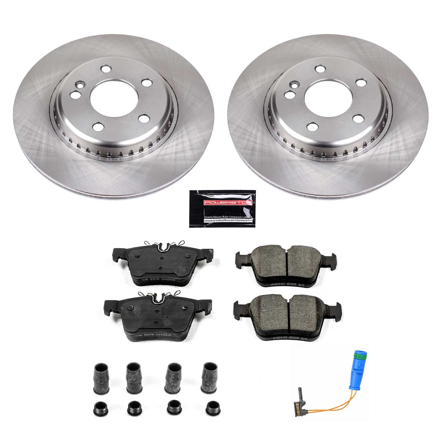 Power Stop - KOE8047 - Rear - Disc Brake Pad and Rotor Kit