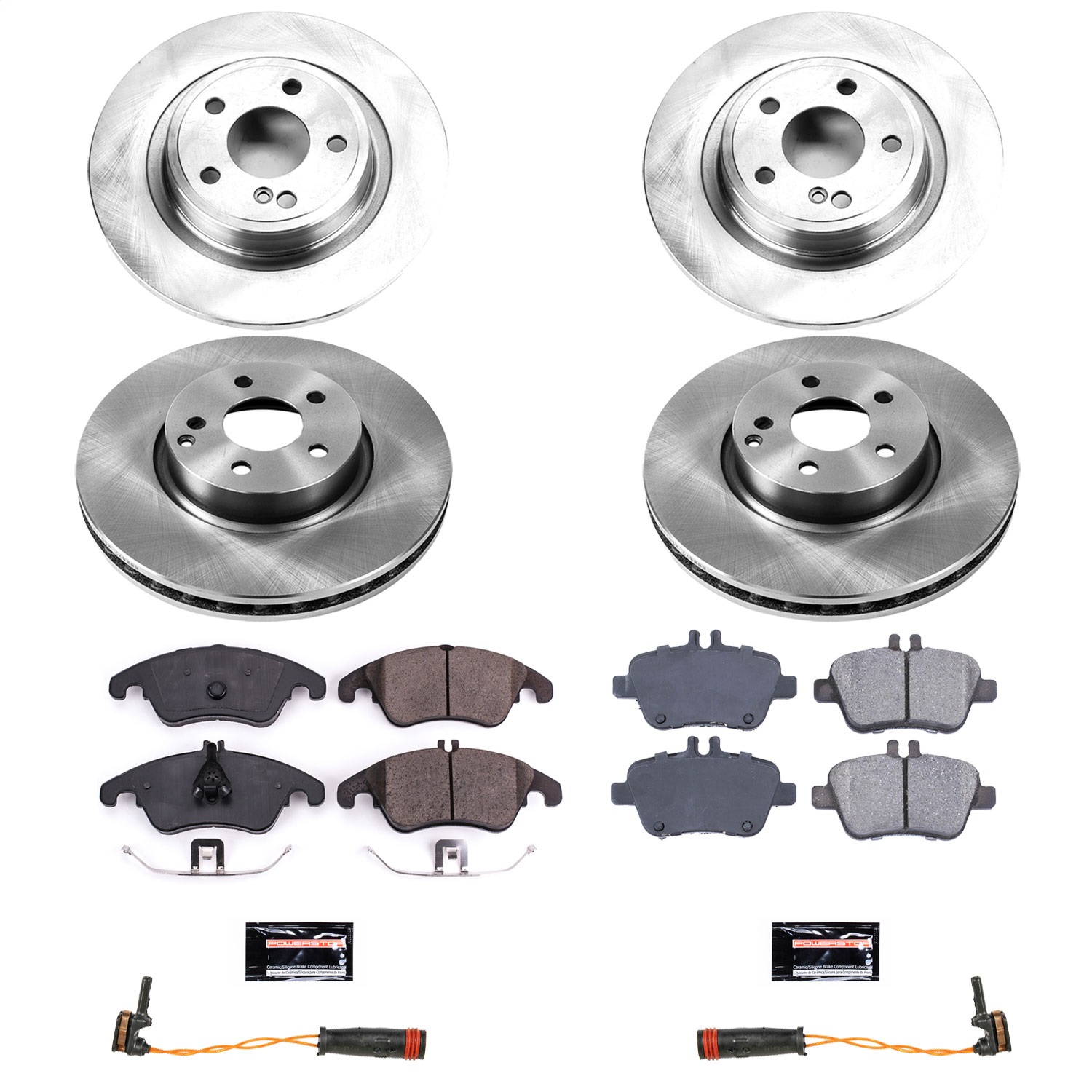 Power Stop - KOE8056 - Front and Rear - Disc Brake Pad and Rotor Kit