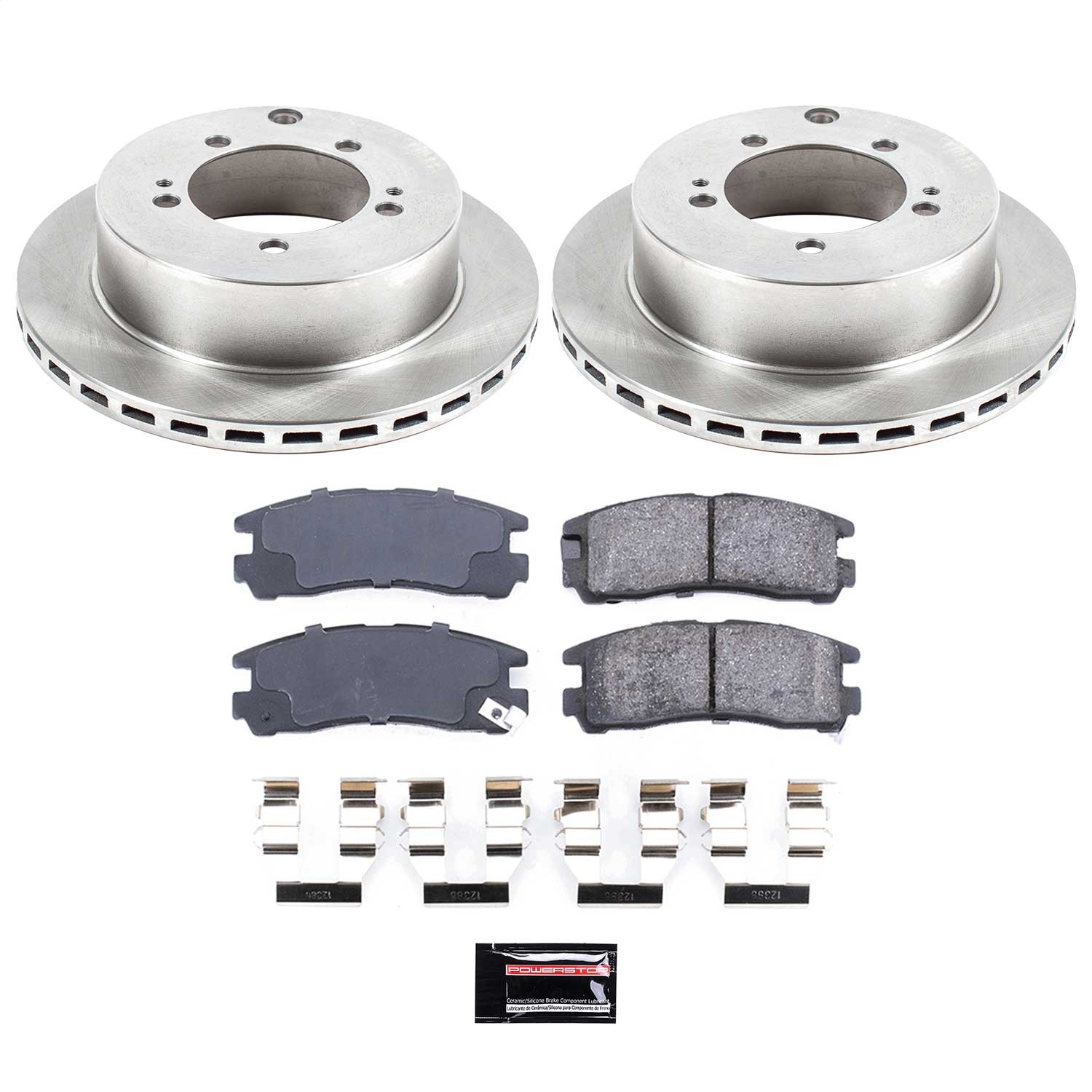 Power Stop - KOE806 - Rear - Disc Brake Pad and Rotor Kit