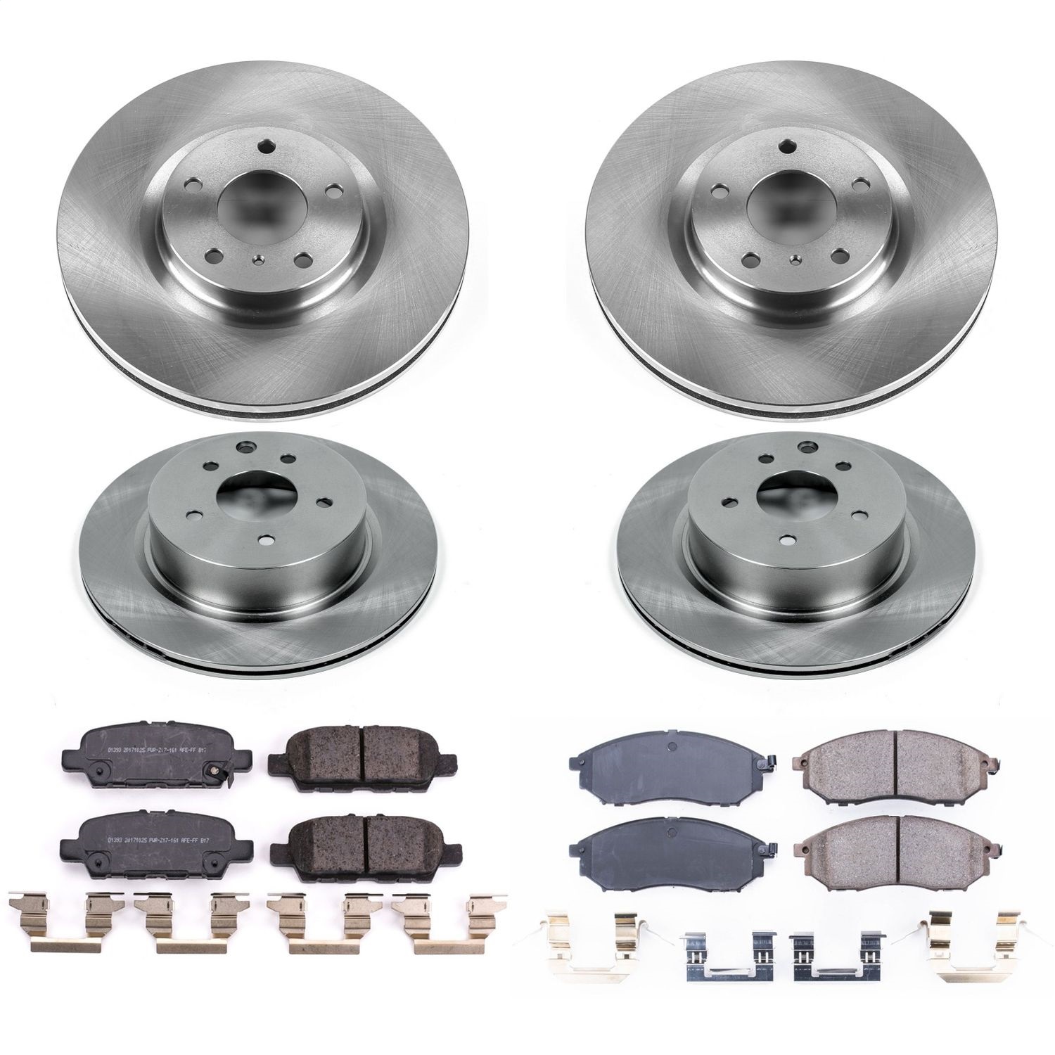 Power Stop - KOE8060 - Front and Rear - Disc Brake Pad and Rotor Kit