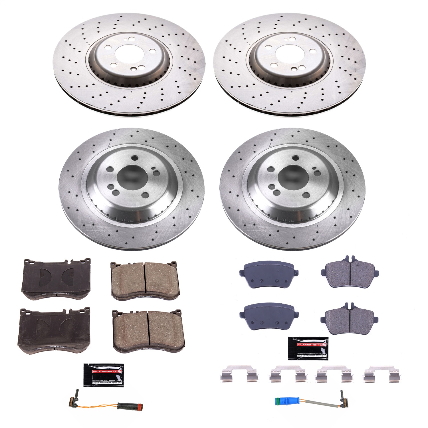 Power Stop - KOE8102 - Front and Rear - Disc Brake Pad and Rotor Kit