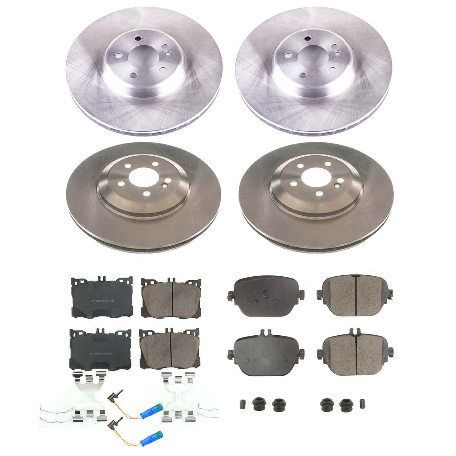 Power Stop - KOE8106 - Front and Rear - Disc Brake Pad and Rotor Kit
