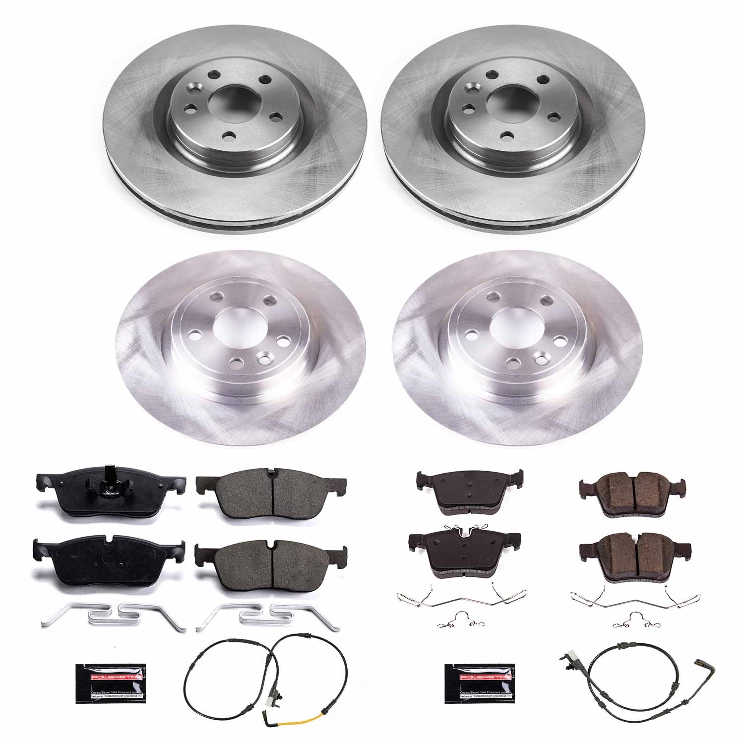 Power Stop - KOE8108 - Front and Rear - Disc Brake Pad and Rotor Kit
