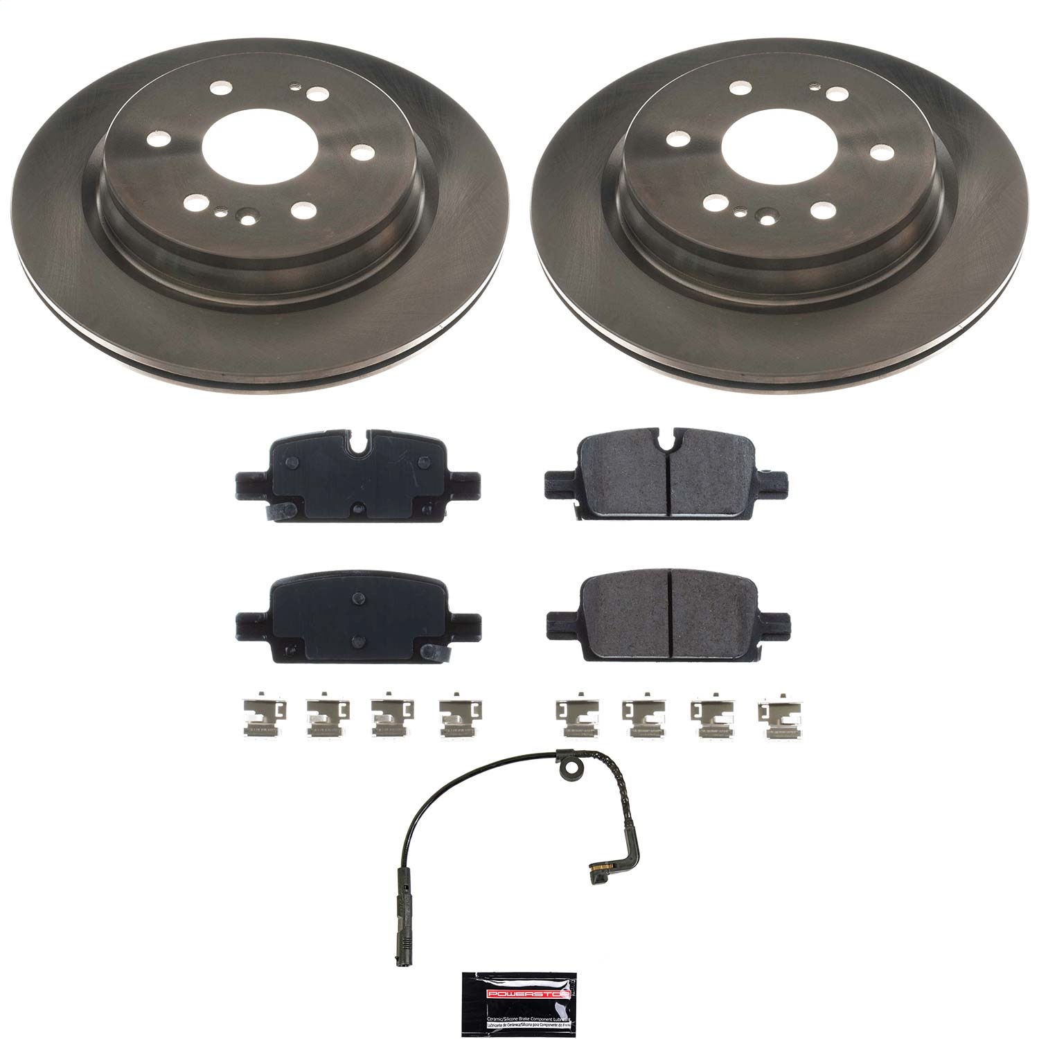 Power Stop - KOE8173 - Rear - Disc Brake Pad and Rotor Kit