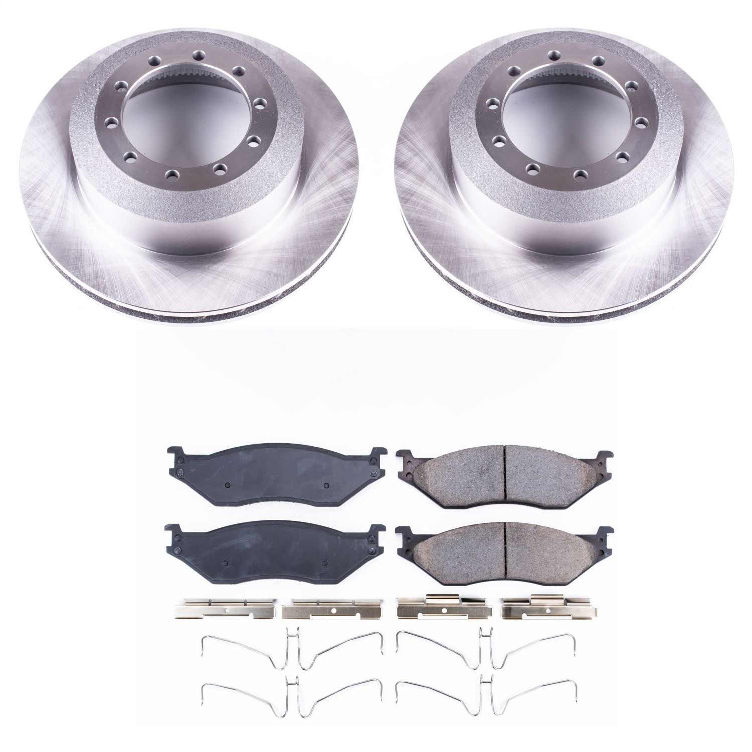 Power Stop - KOE8185 - Rear - Disc Brake Pad and Rotor Kit