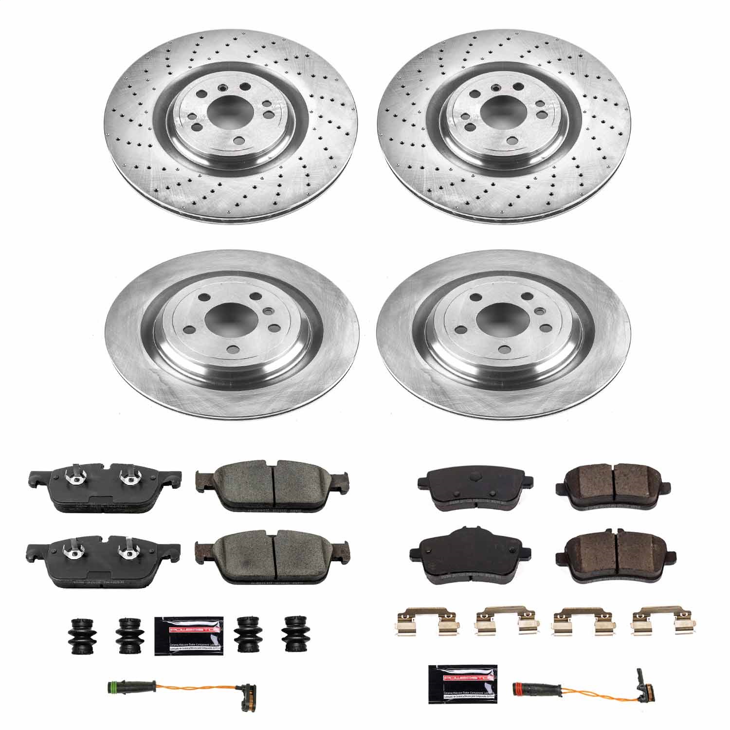 Power Stop - KOE8191 - Front and Rear - Disc Brake Pad and Rotor Kit