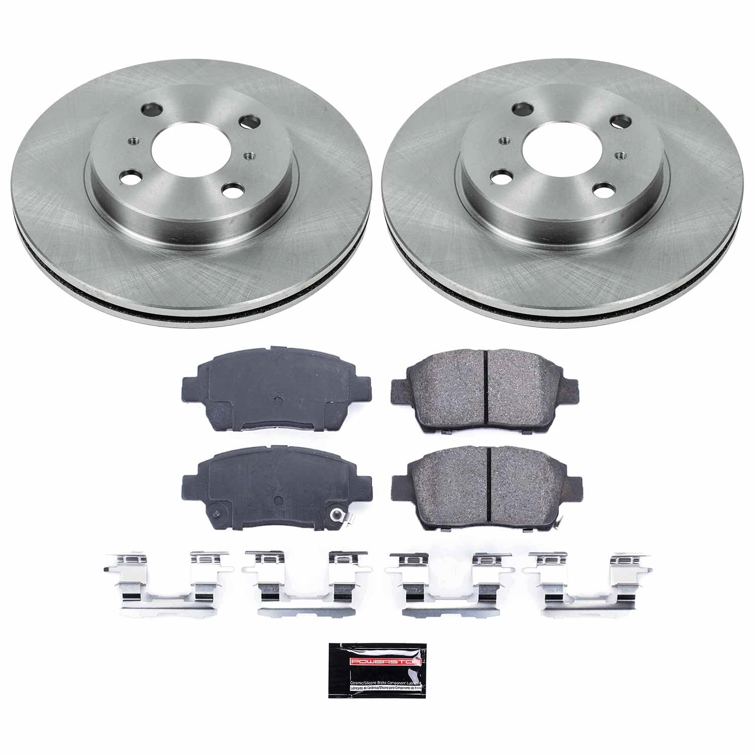 Power Stop - KOE821 - Front - Disc Brake Pad and Rotor Kit