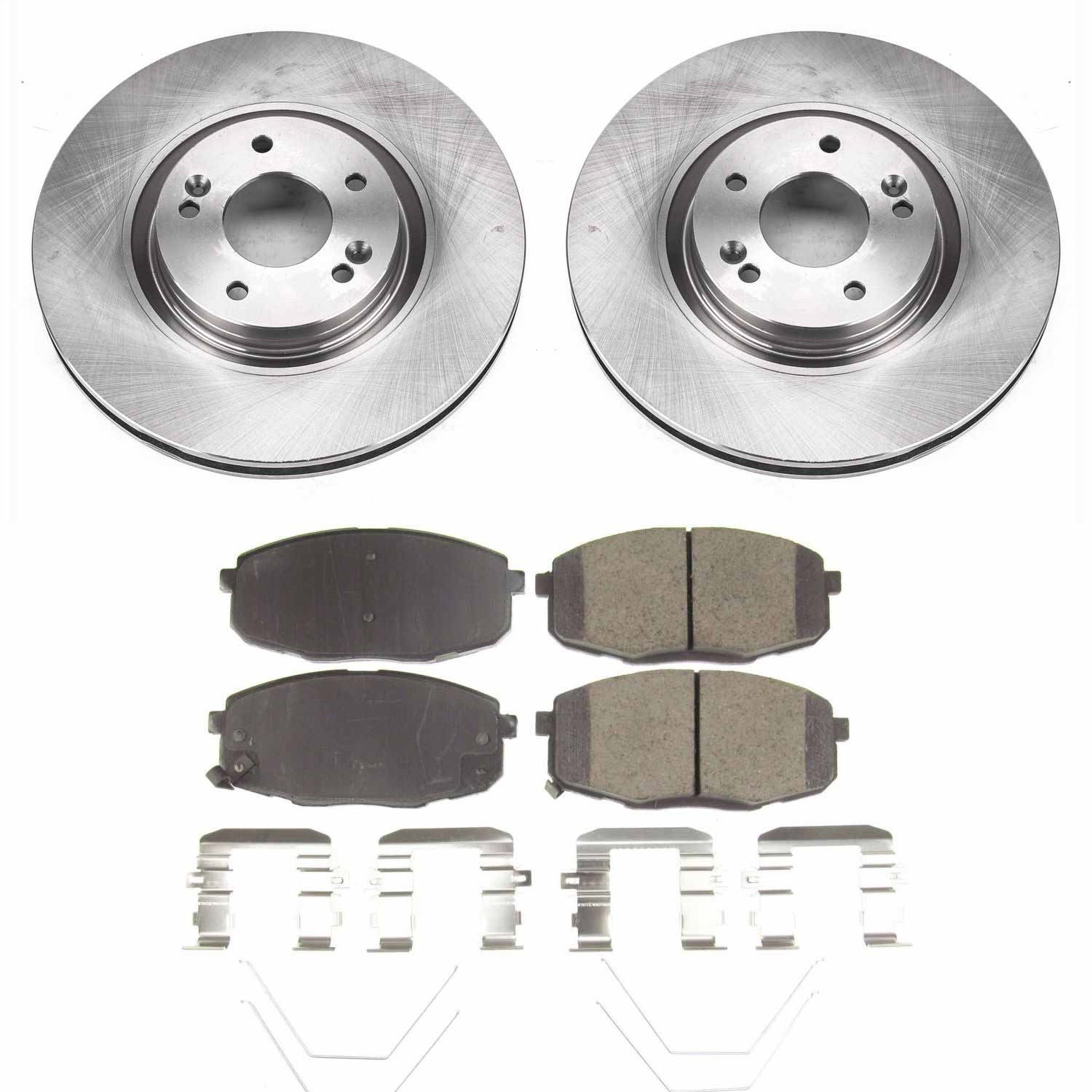 Power Stop - KOE8271 - Front - Disc Brake Pad and Rotor Kit