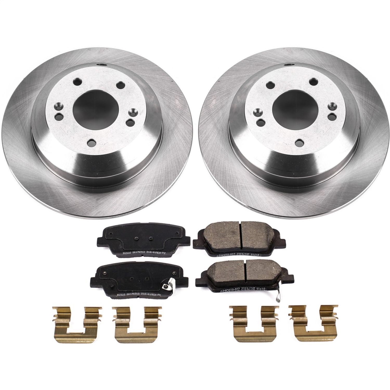 Power Stop - KOE8283 - Rear - Disc Brake Pad and Rotor Kit