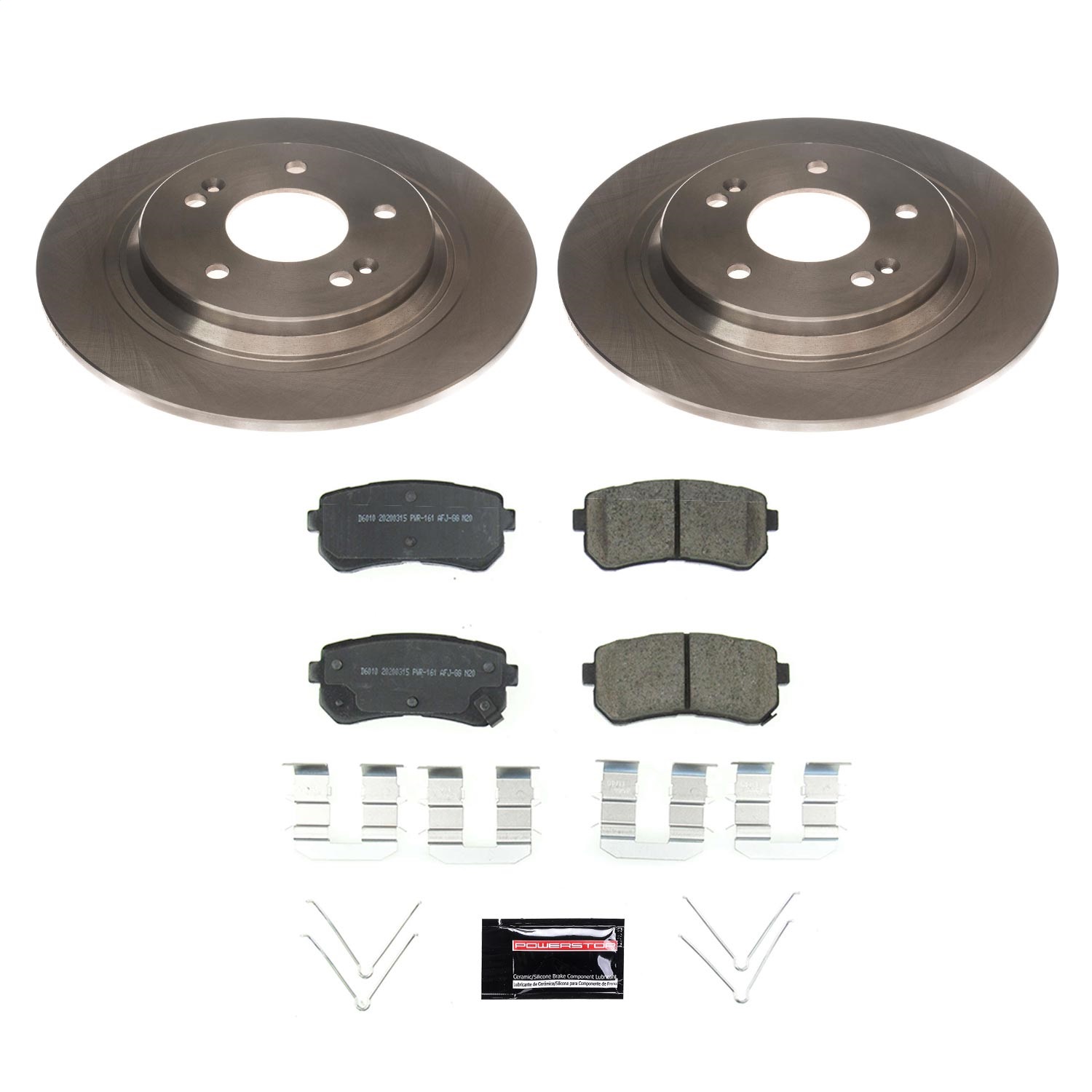 Power Stop - KOE8306 - Rear - Disc Brake Pad and Rotor Kit