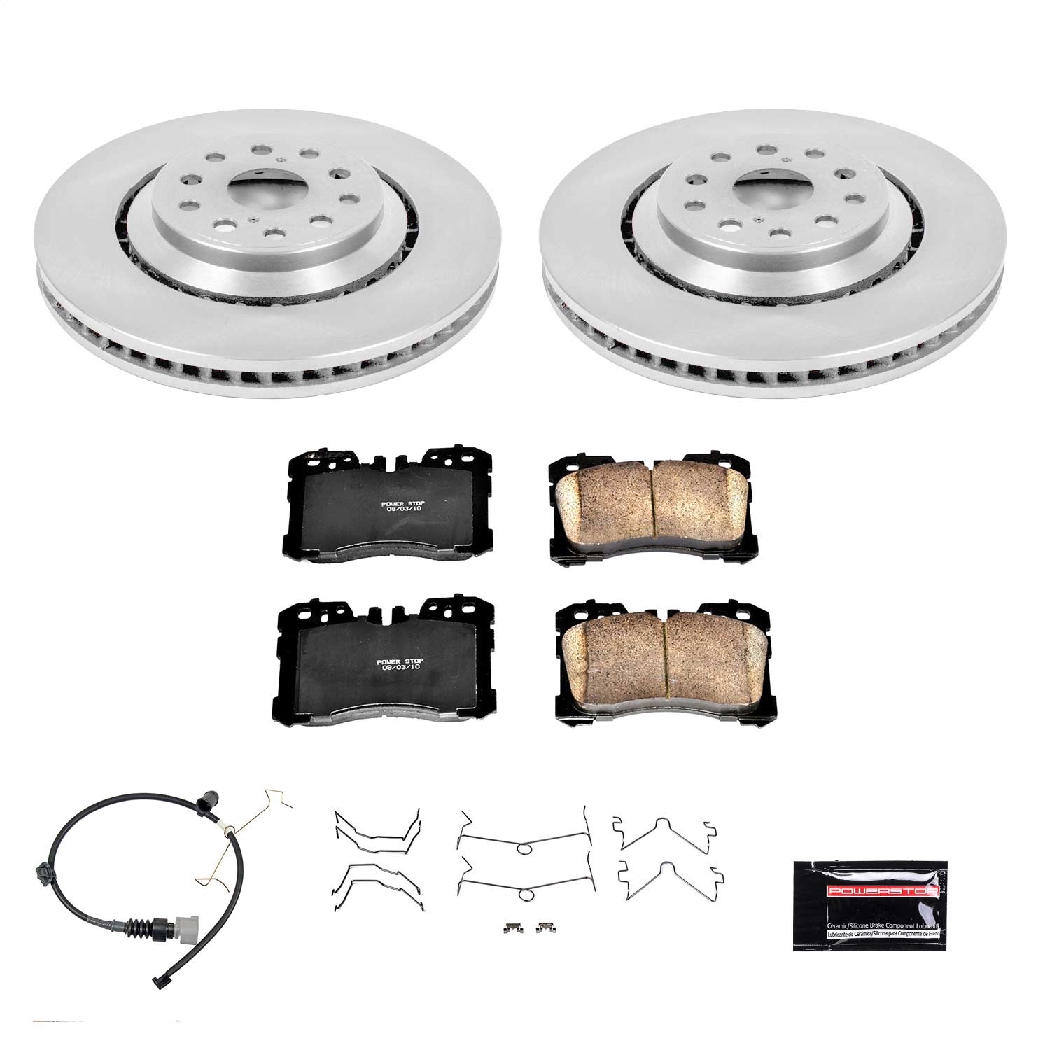 Power Stop - KOE8320 - Front - Disc Brake Pad and Rotor Kit