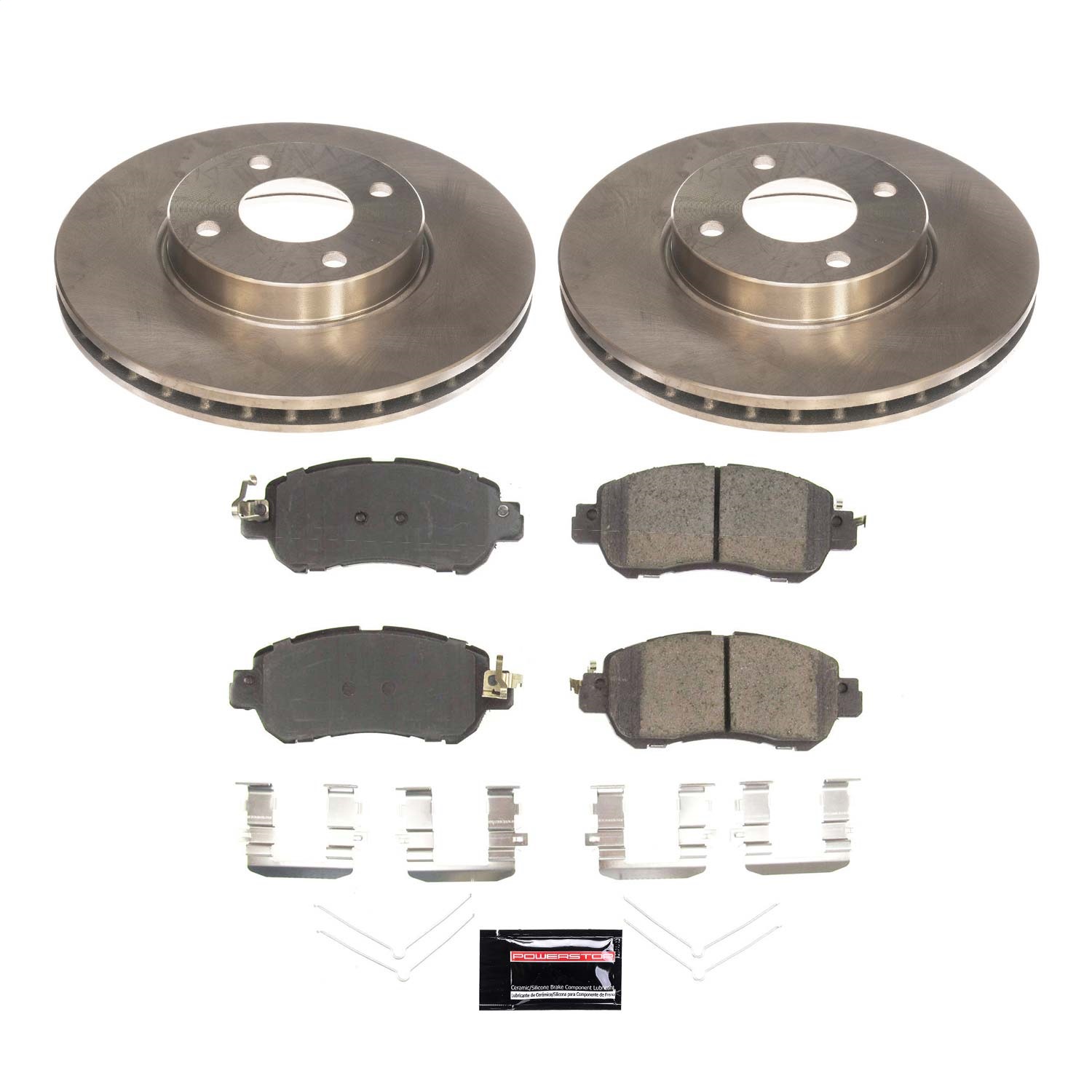 Power Stop - KOE8326 - Front - Disc Brake Pad and Rotor Kit