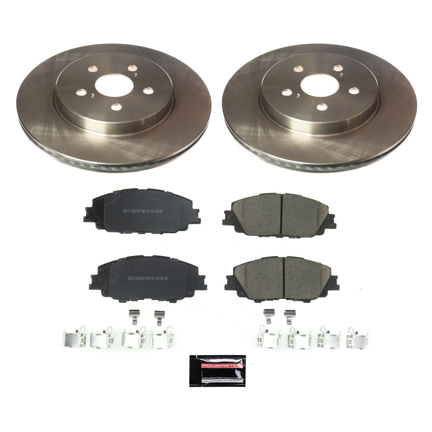 Power Stop - KOE8328 - Front - Disc Brake Pad and Rotor Kit